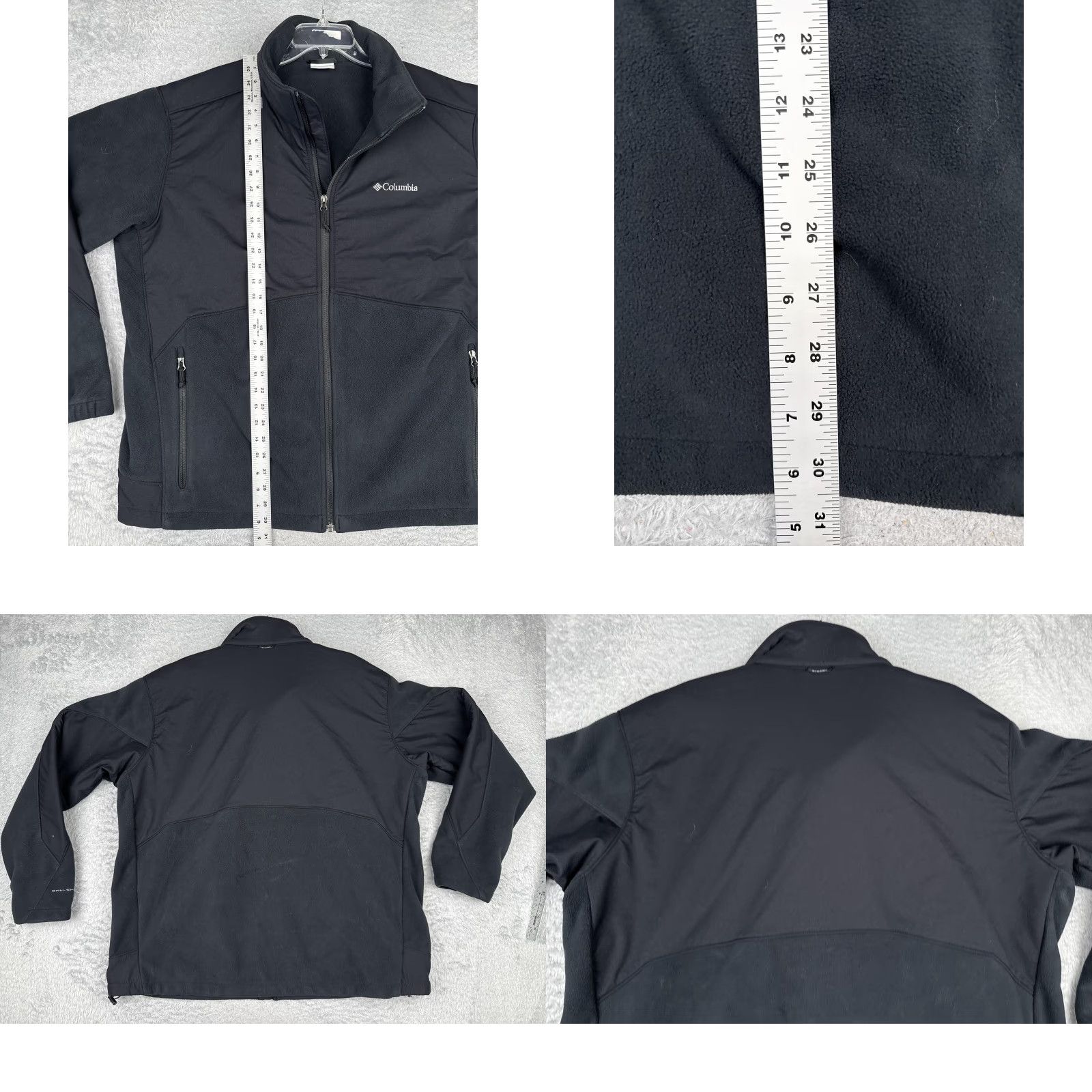 Vintage Columbia Unisex Jacket Black 2XL Softshell Lined Full Zip Outdoor Hiking Jacket Size XXL / US 16-18 / IT 52-54 - 9 Thumbnail