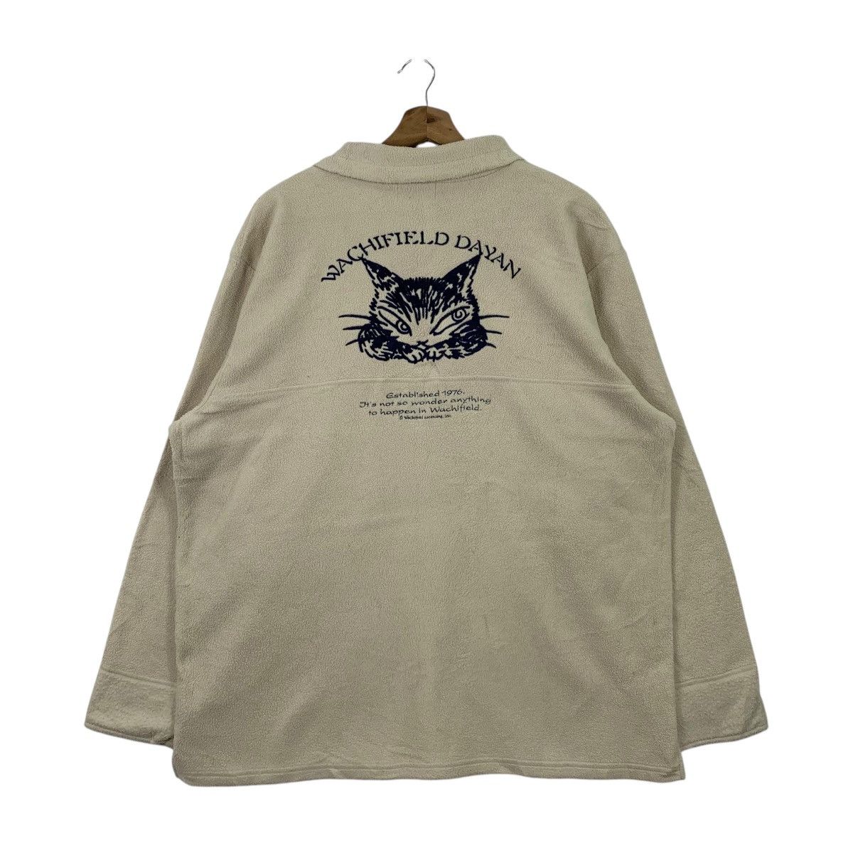 Japanese Brand × Vintage Vintage WACHIFIELD DAYAN Cat Japanese Big Logo Polos Shirts Size US L / EU 52-54 / 3 - 2 Thumbnail