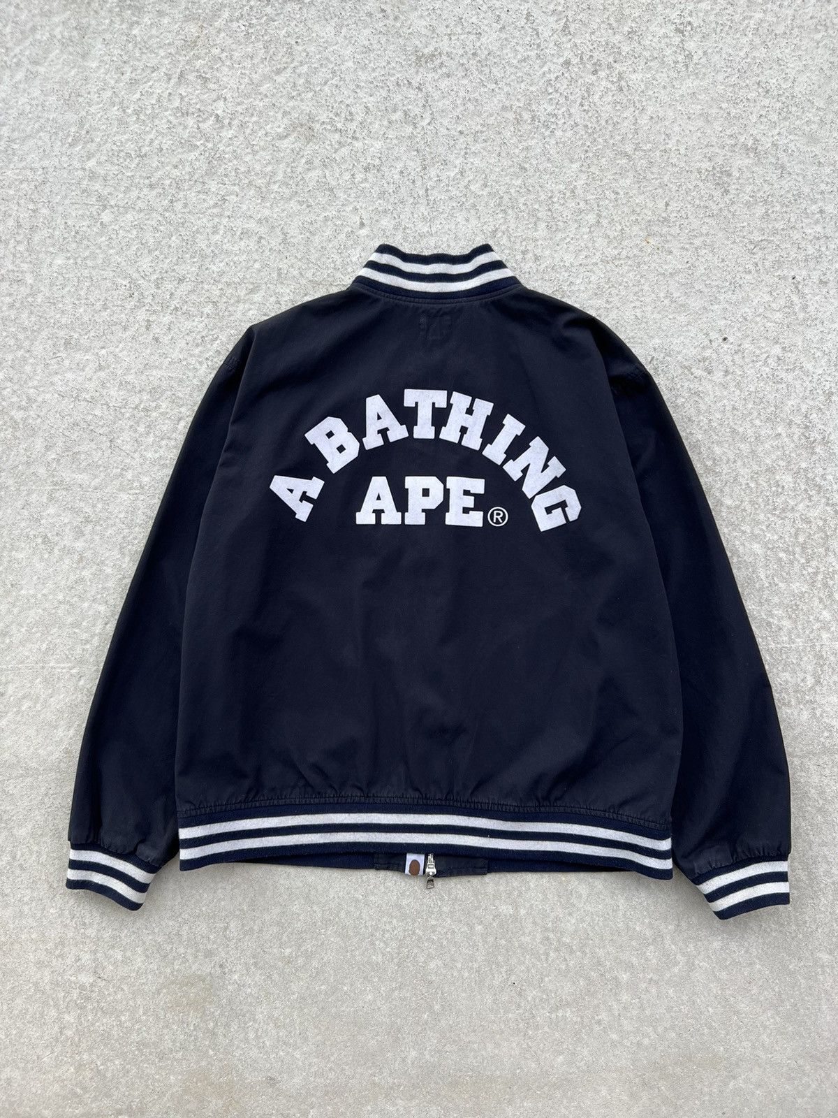 Bape Vintage Bape Varsity Jacket | Grailed