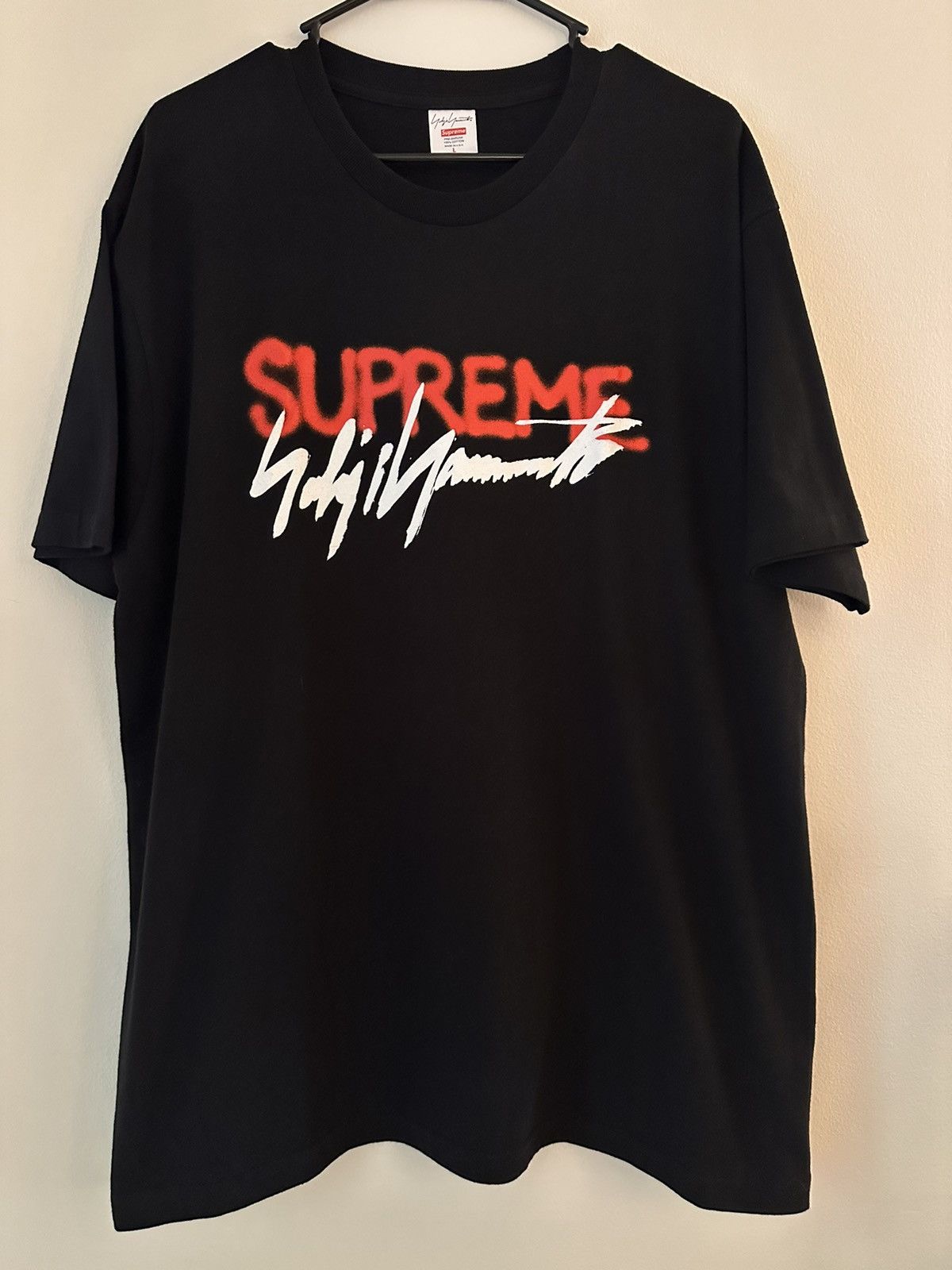 Supreme × Yohji Yamamoto Supreme Yohji Yamamoto Logo Tee Size US L / EU 52-54 / 3 - 1 Thumbnail