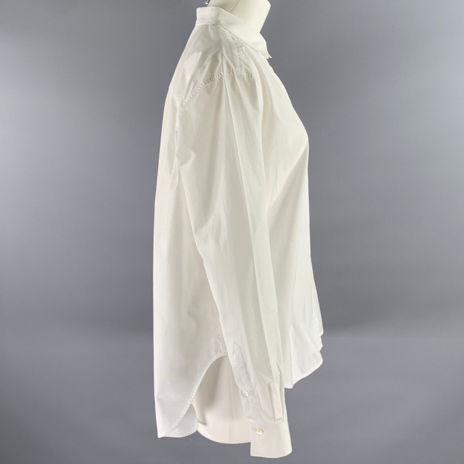 Toteme TOTEME Size 8 White Cotton Shirt Size M / US 6-8 / IT 42-44 - 3 Thumbnail