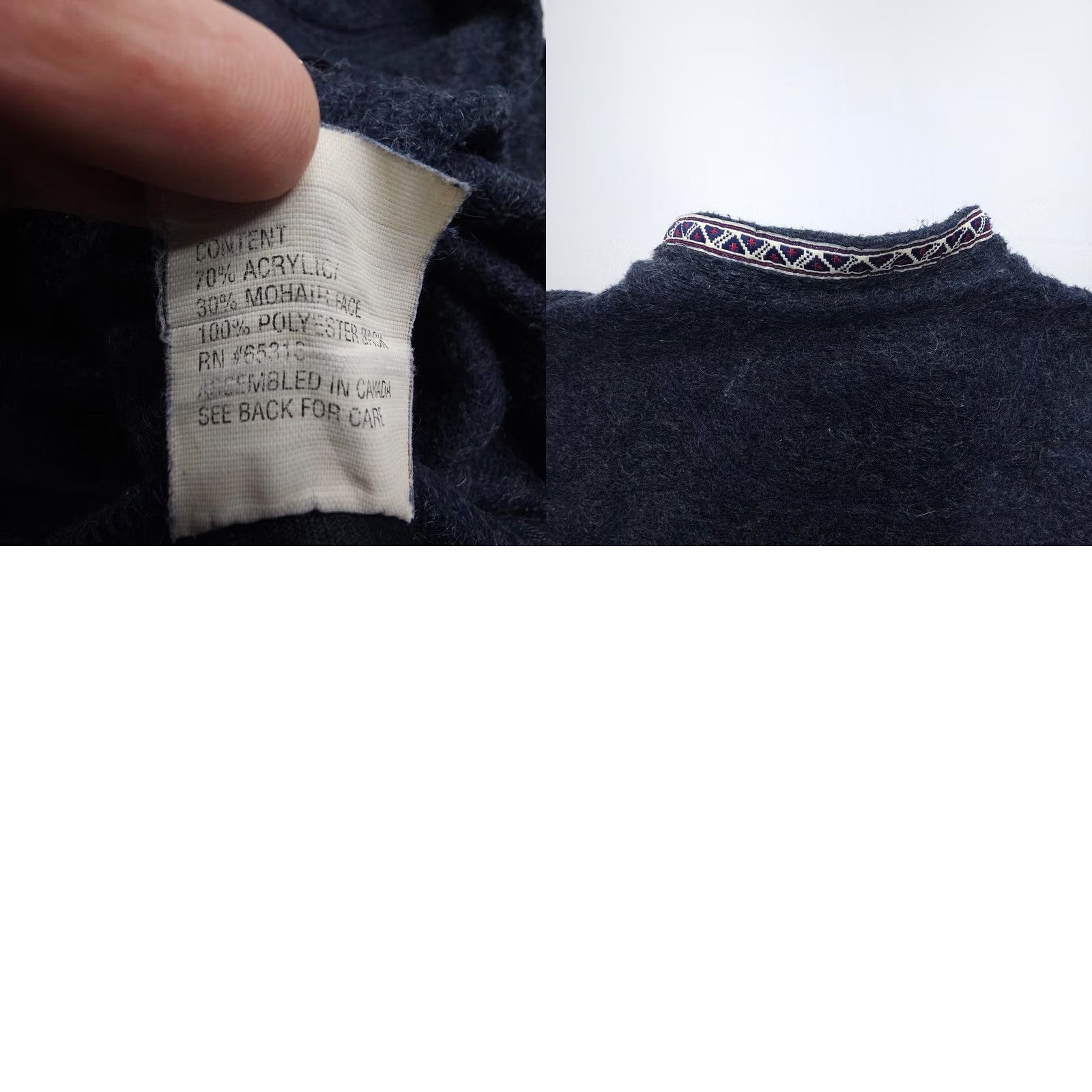 Vintage VINTAGE Sierra Sport Sweater Womens XL Blue Mohair Blend Mock Neck Pullover Knit Classic Casual Men/Women Size XL / US 12-14 / IT 48-50 - 8 Thumbnail