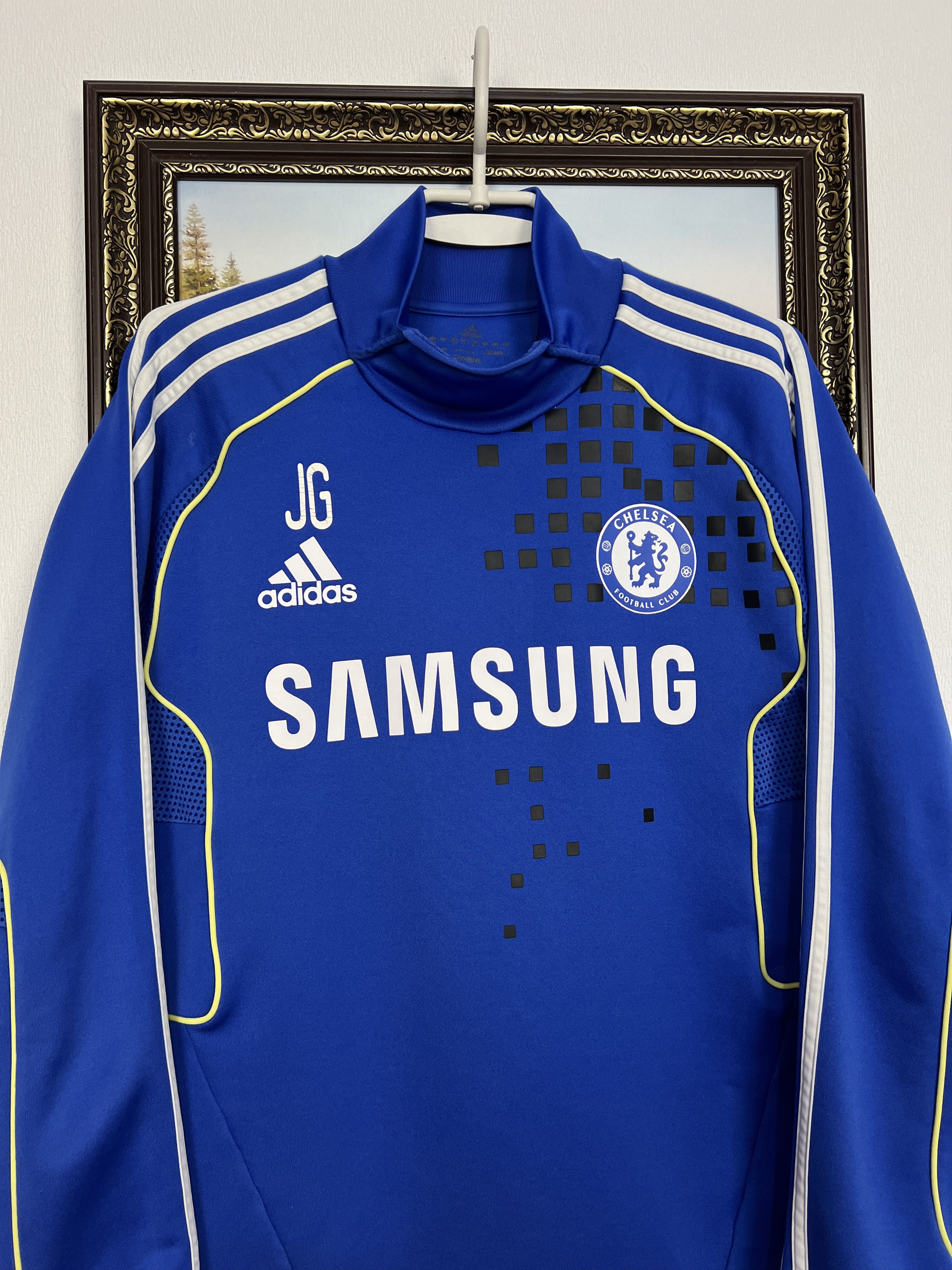 Adidas Chelsea Player Issue Football Train Sweatshirt Track Top Size US M / EU 48-50 / 2 - 2 Thumbnail