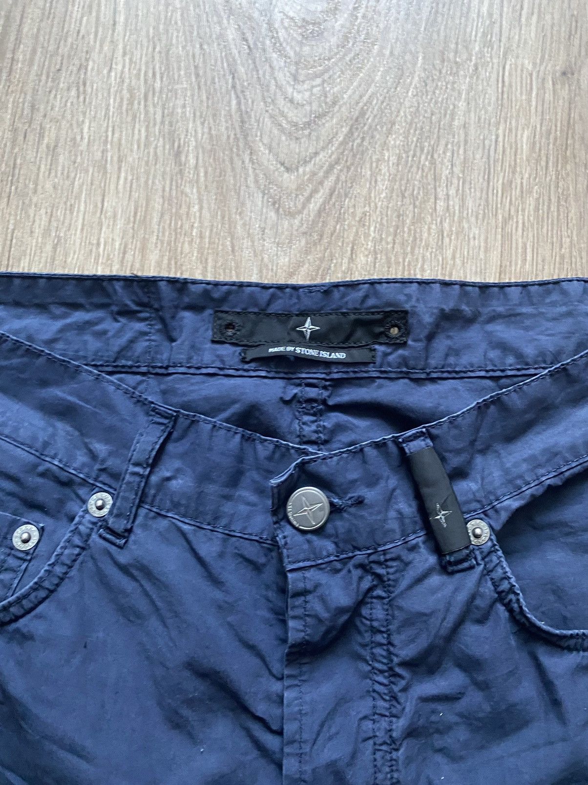 Stone Island × Vintage Stone island denim vintage logo luxury pants Massimo Osti Size US 33 - 6 Thumbnail