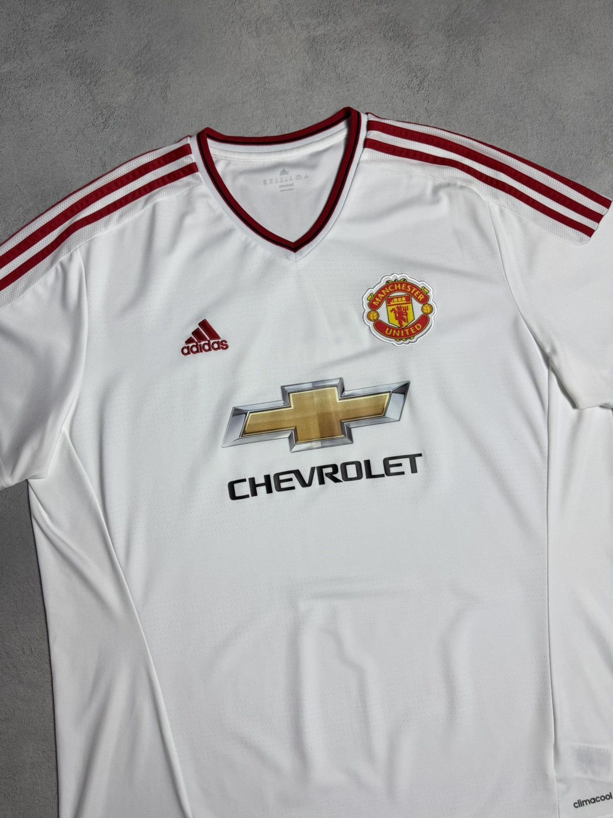 Adidas Manchester United 2015 2016 Away Shirt Soccer Jersey Adidas Size US XXL / EU 58 / 5 - 3 Thumbnail