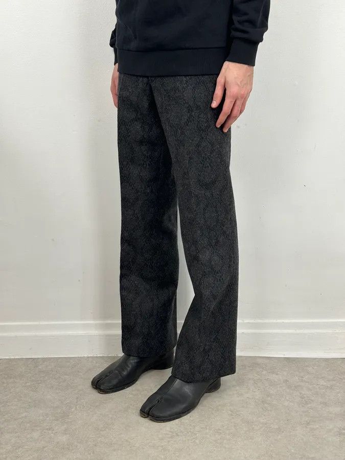 Dries Van Noten Dries Van Noten Black Wool Leopard Pants Size US 30 / EU 46 - 3 Thumbnail