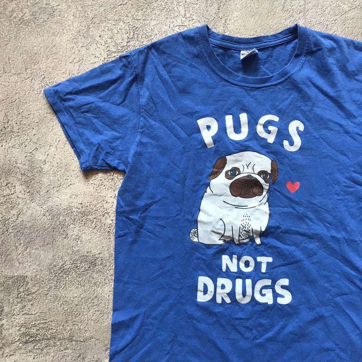 Vintage VINTAGE ADULT PUGS NOT DRUGS FUNNY TEE Y2K Size US M / EU 48-50 / 2 - 2 Thumbnail