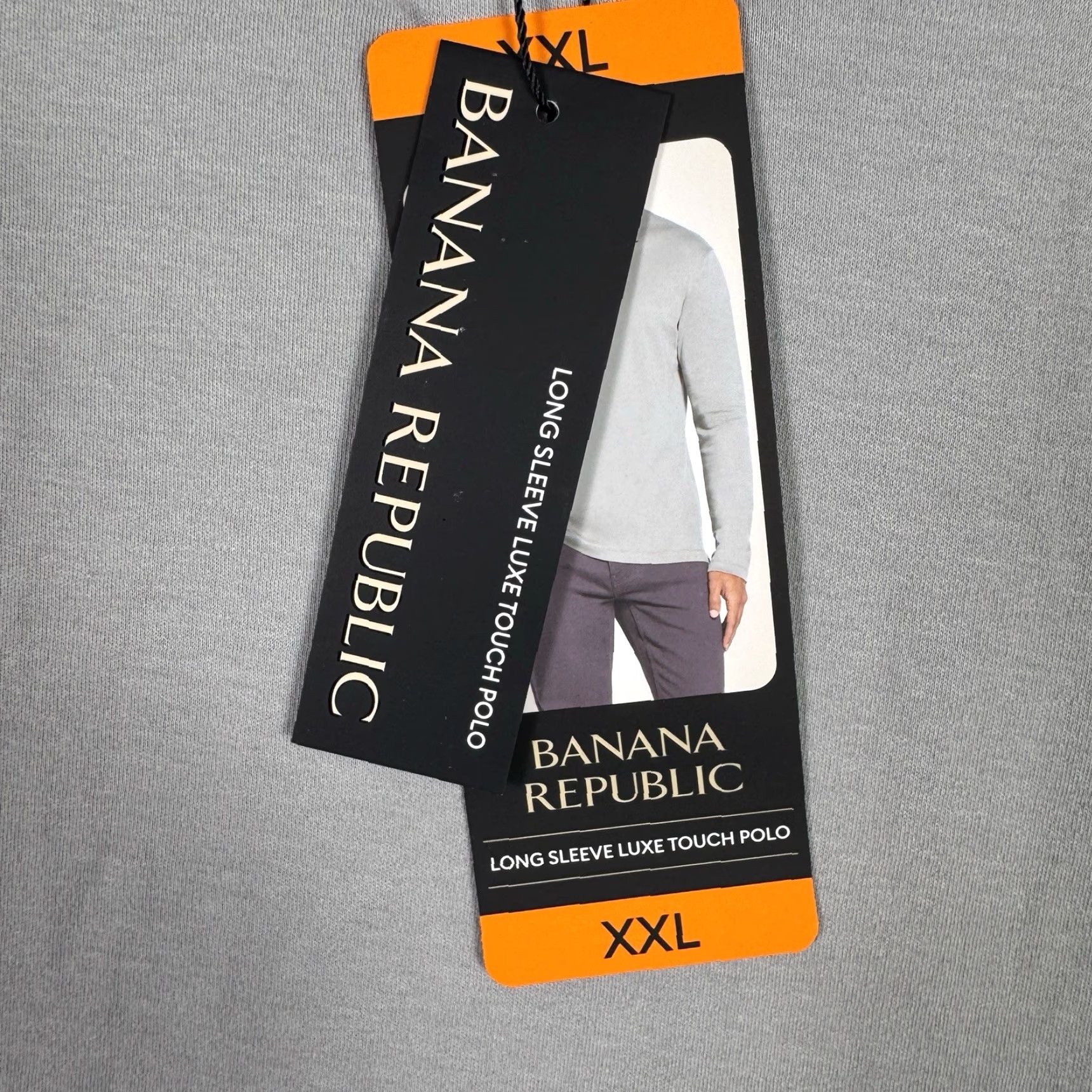 Banana Republic VINTAGE Banana Republic Shirt Mens 2XL Luxe Touch Polo Gray Long Sleeve Preppy New Size US XXL / EU 58 / 5 - 3 Thumbnail
