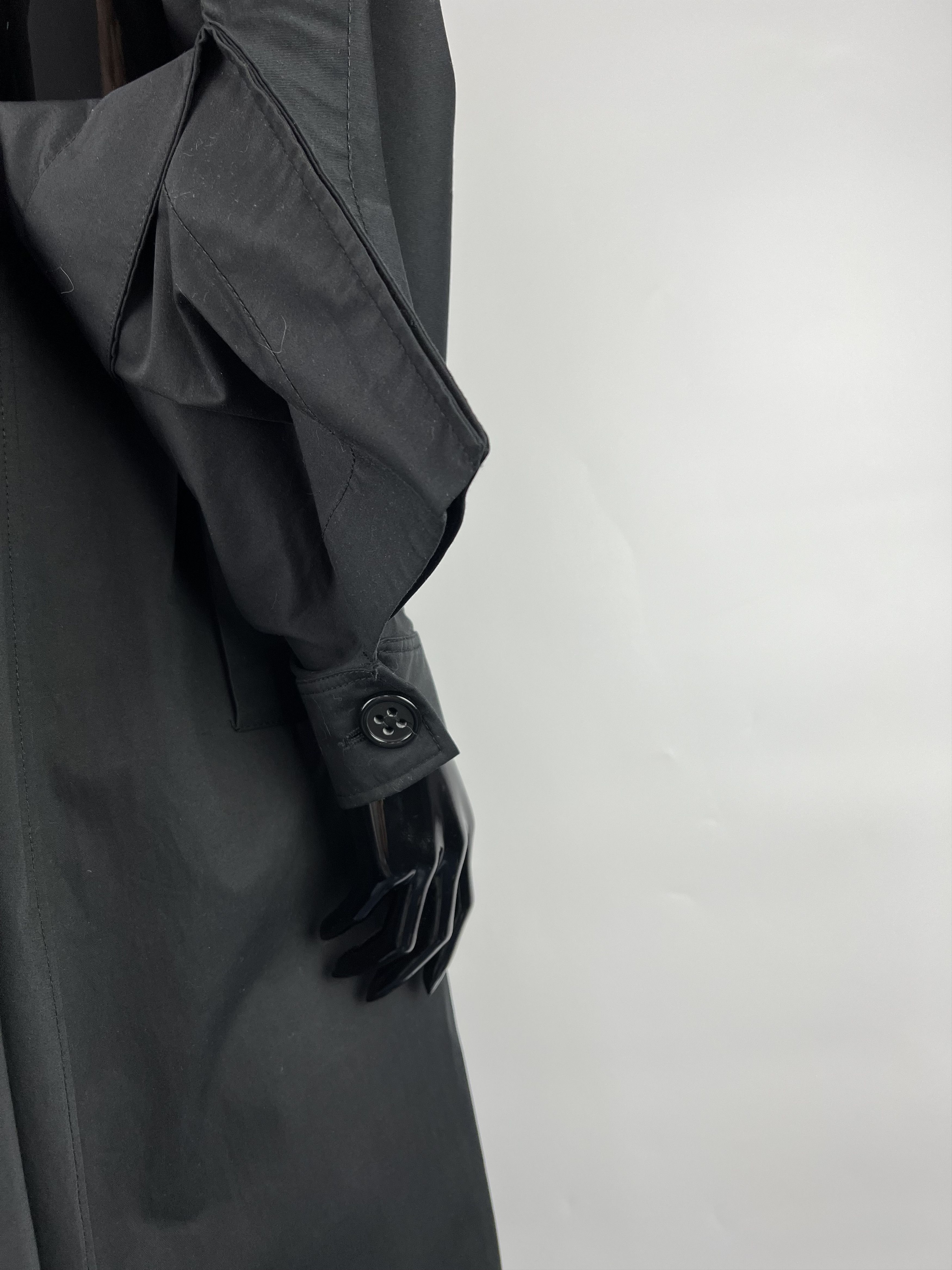 Designer D'Tes Black Cotton Coat Size 1 Size S / US 4 / IT 40 - 6 Thumbnail