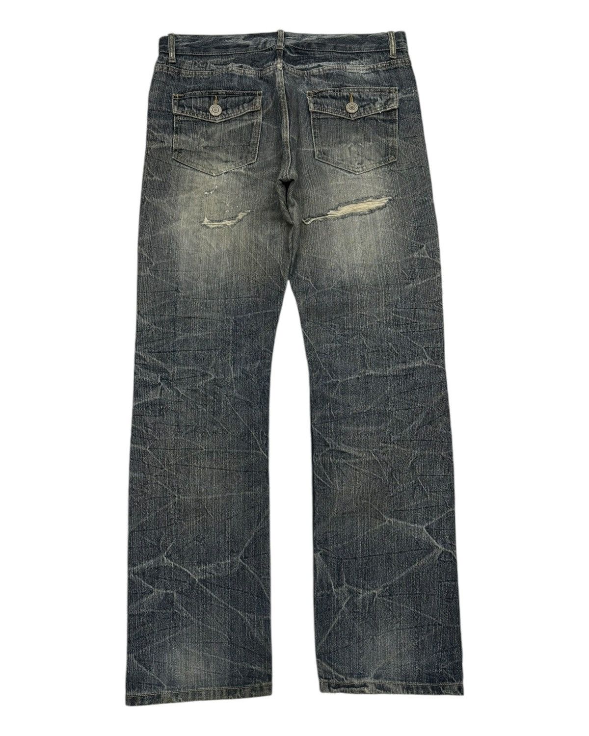 Hysteric Glamour Vintage Japanese Brand CLAWMARK Punk Denim Style Jeans Size US 35 - 8 Thumbnail
