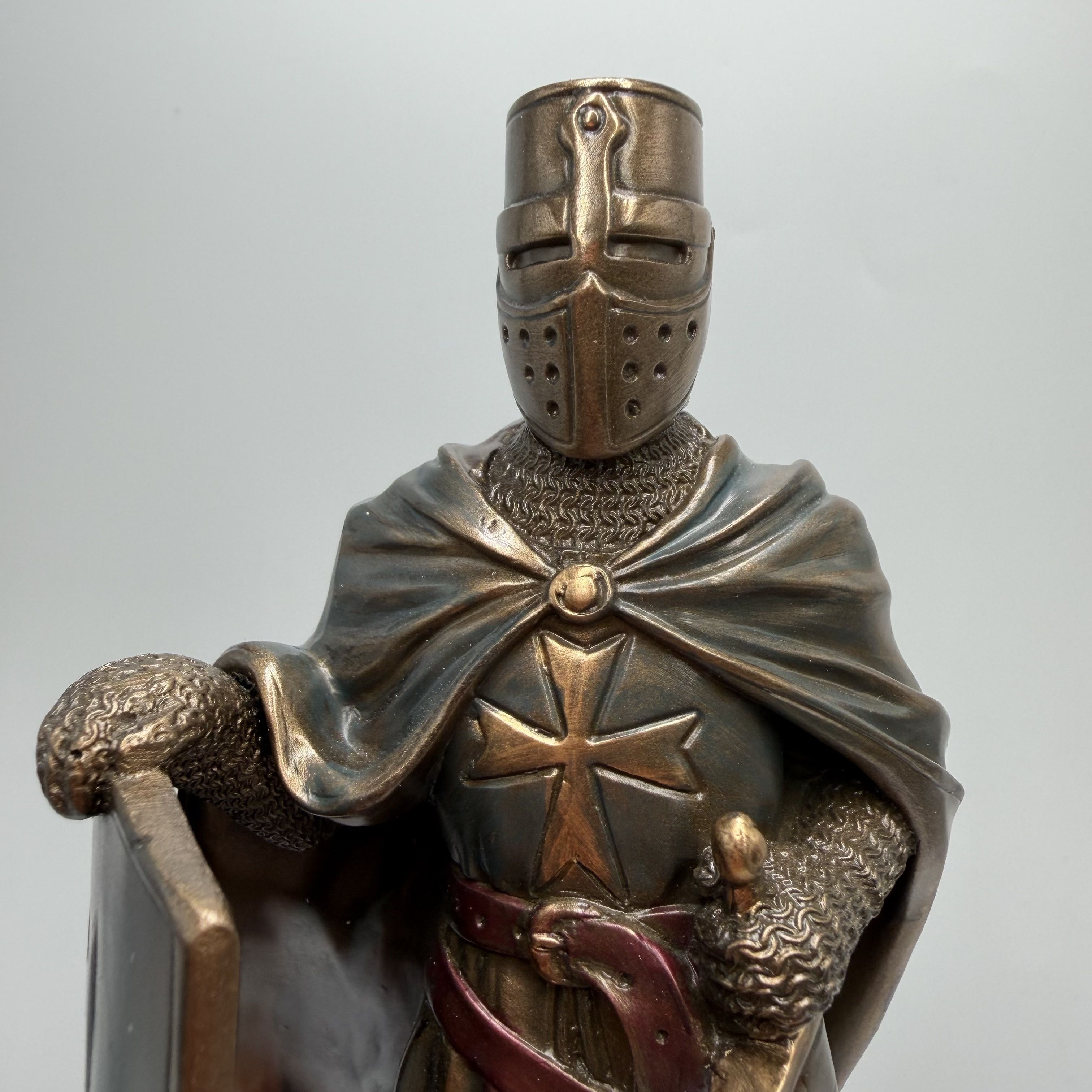 Other Crusader Knight Statue Bronze Finish Templar Figurine Size ONE SIZE - 5 Thumbnail