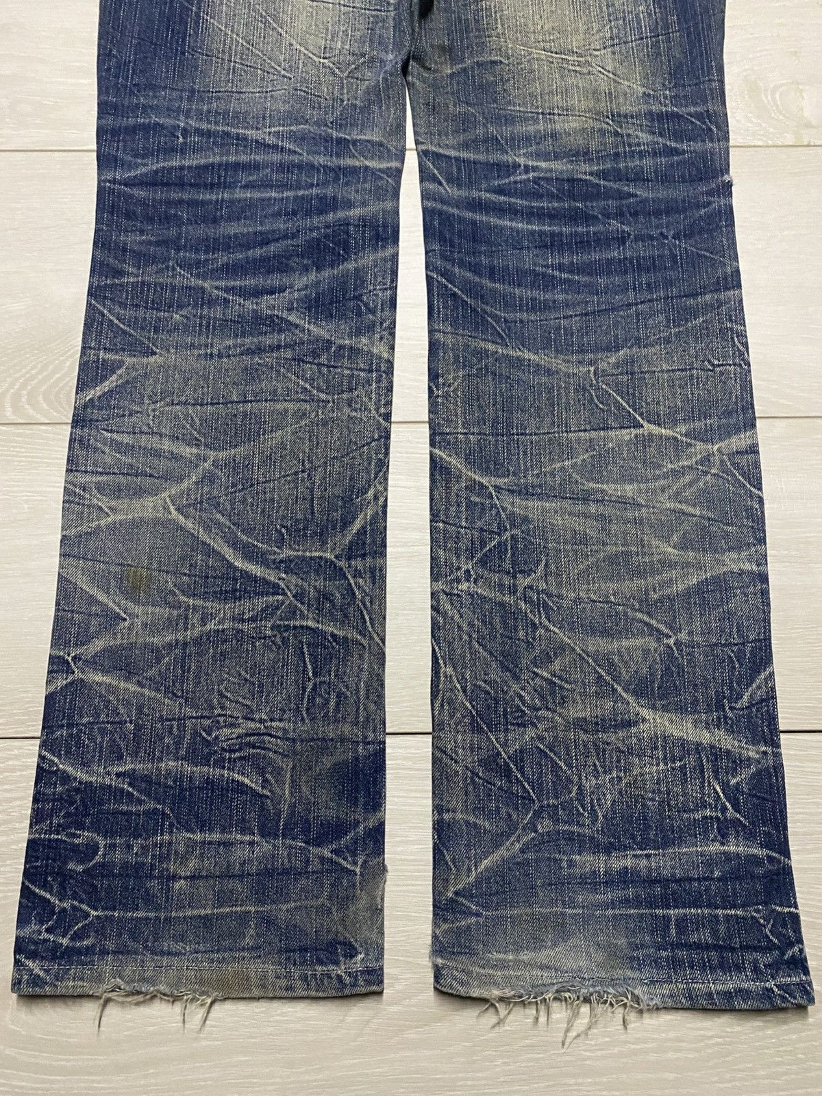 If Six Was Nine Blow By Blue Skull Button Denim Underground Japan Brand Rare Size US 32 / EU 48 - 6 Thumbnail