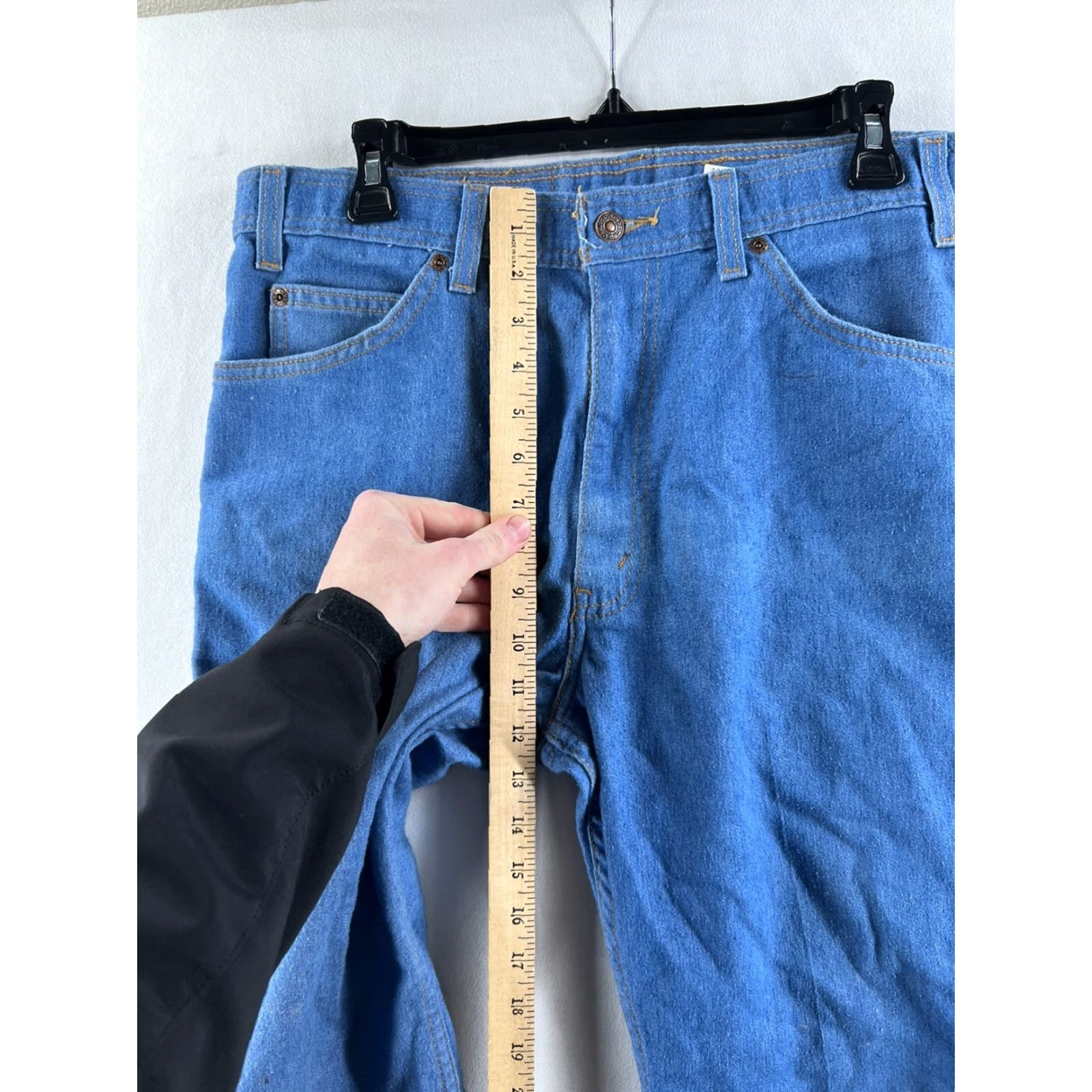 Levi's VINTAGE Levi's Denim Jeans Baggy Straight Leg 34x26 Medium Wash Blue Men's Jeans 505 USA 34 Inseam 26 Regular Rise High Straight Size US 34 / EU 50 - 7 Thumbnail