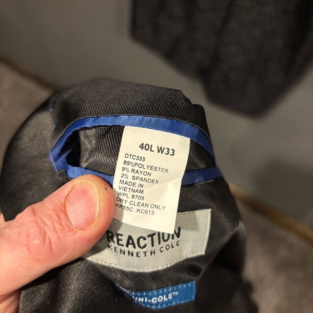 Kenneth Cole Men’s Shit Jacket with Vest Size 40L - 9 Thumbnail