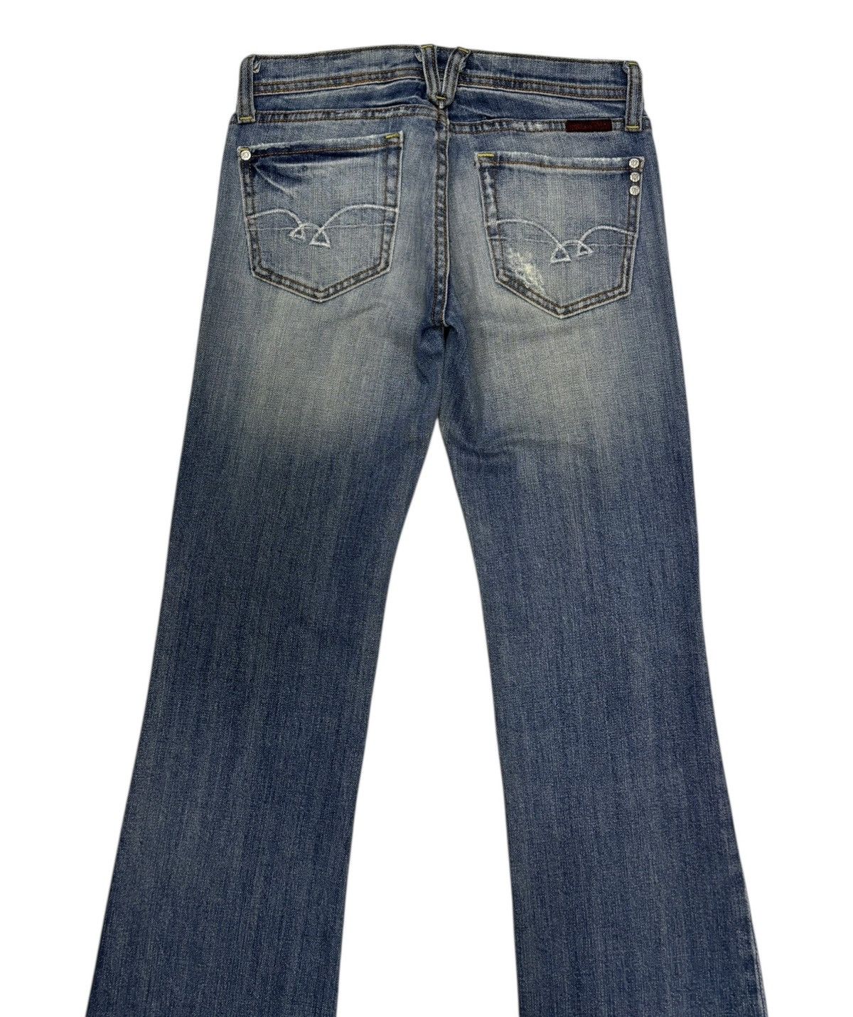 MR & MRS ITALY × Miss Me Vintage Flared Jeans Miss Me Bootcut Distressed Denim Jeans Size 28" / US 6 / IT 42 - 6 Thumbnail