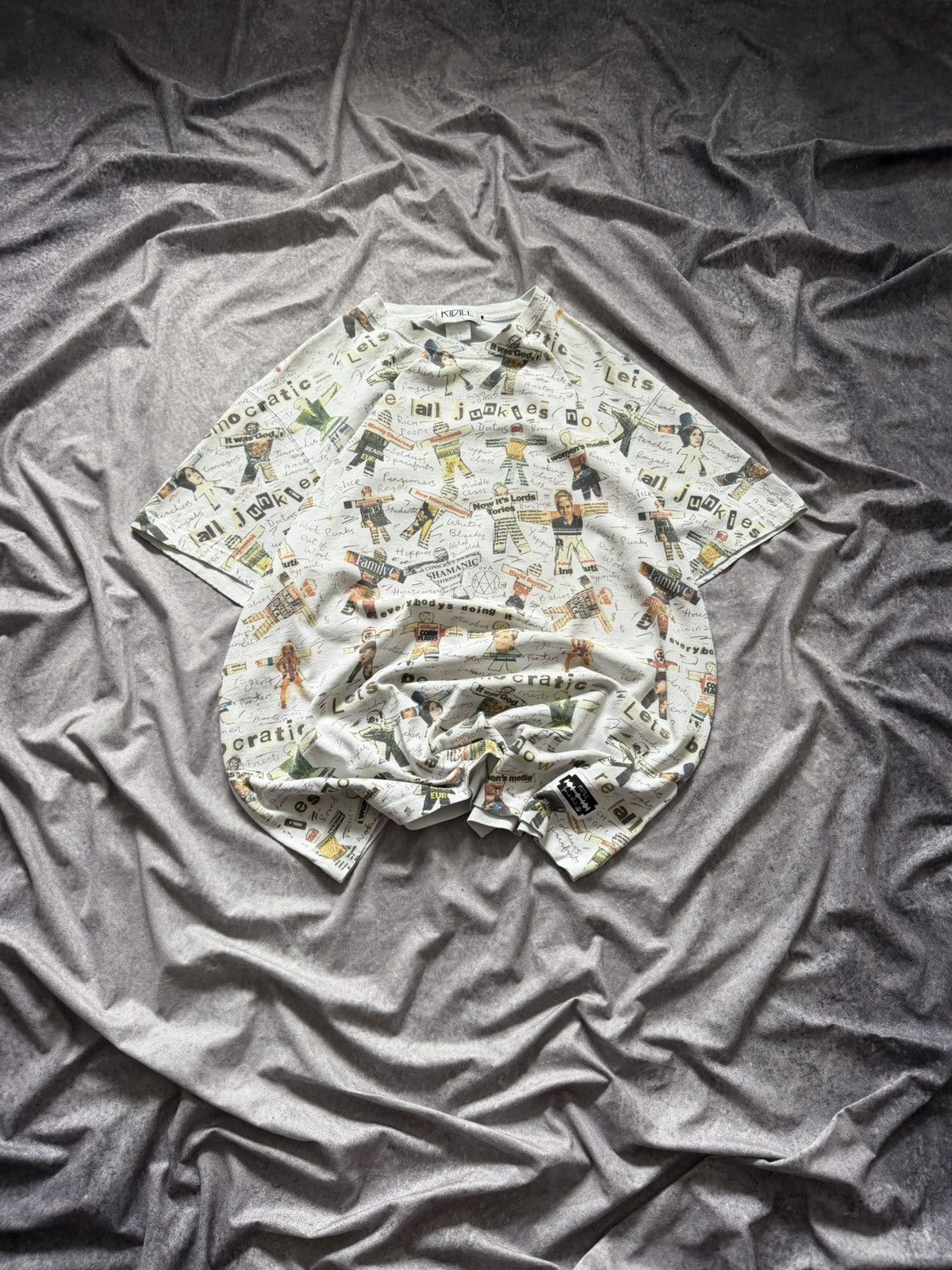 KIDILL KIDILL 20AW × Jamie Reid Tee T-shirt All-Over Pattern KL475 Size US XL / EU 56 / 4 - 1 Thumbnail