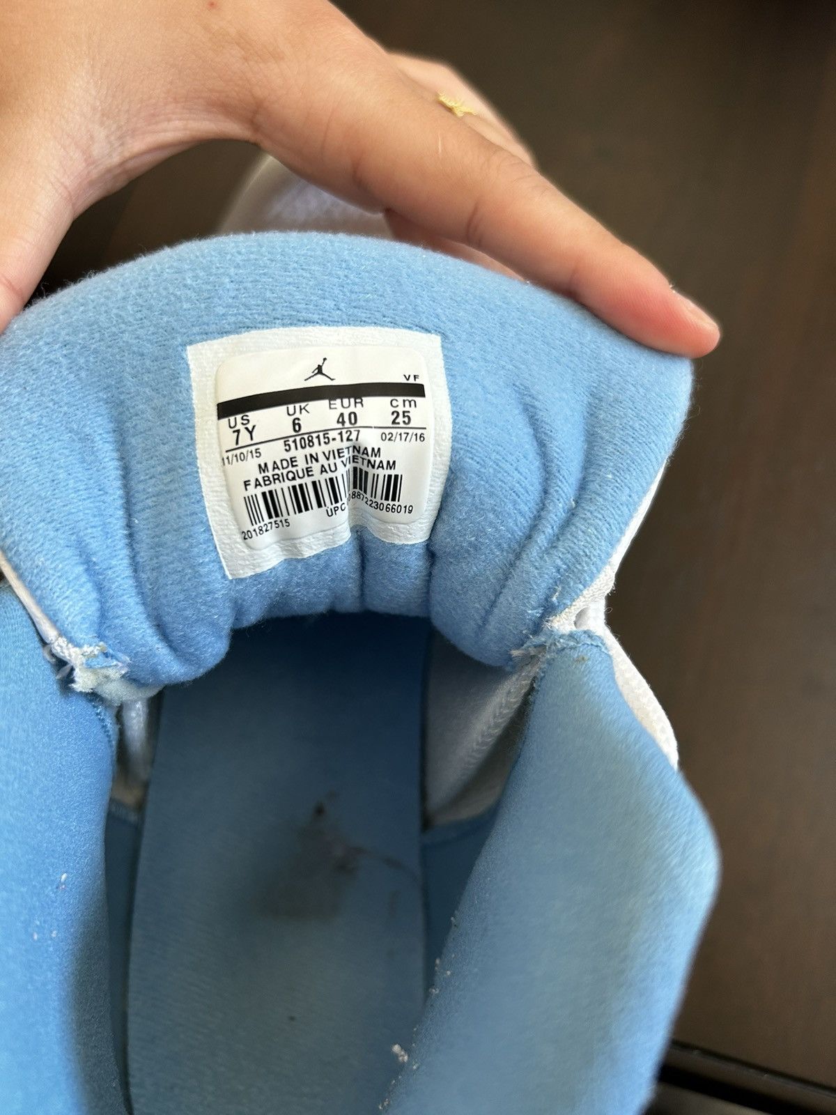 Jordan 12 retro gg university blue hotsell