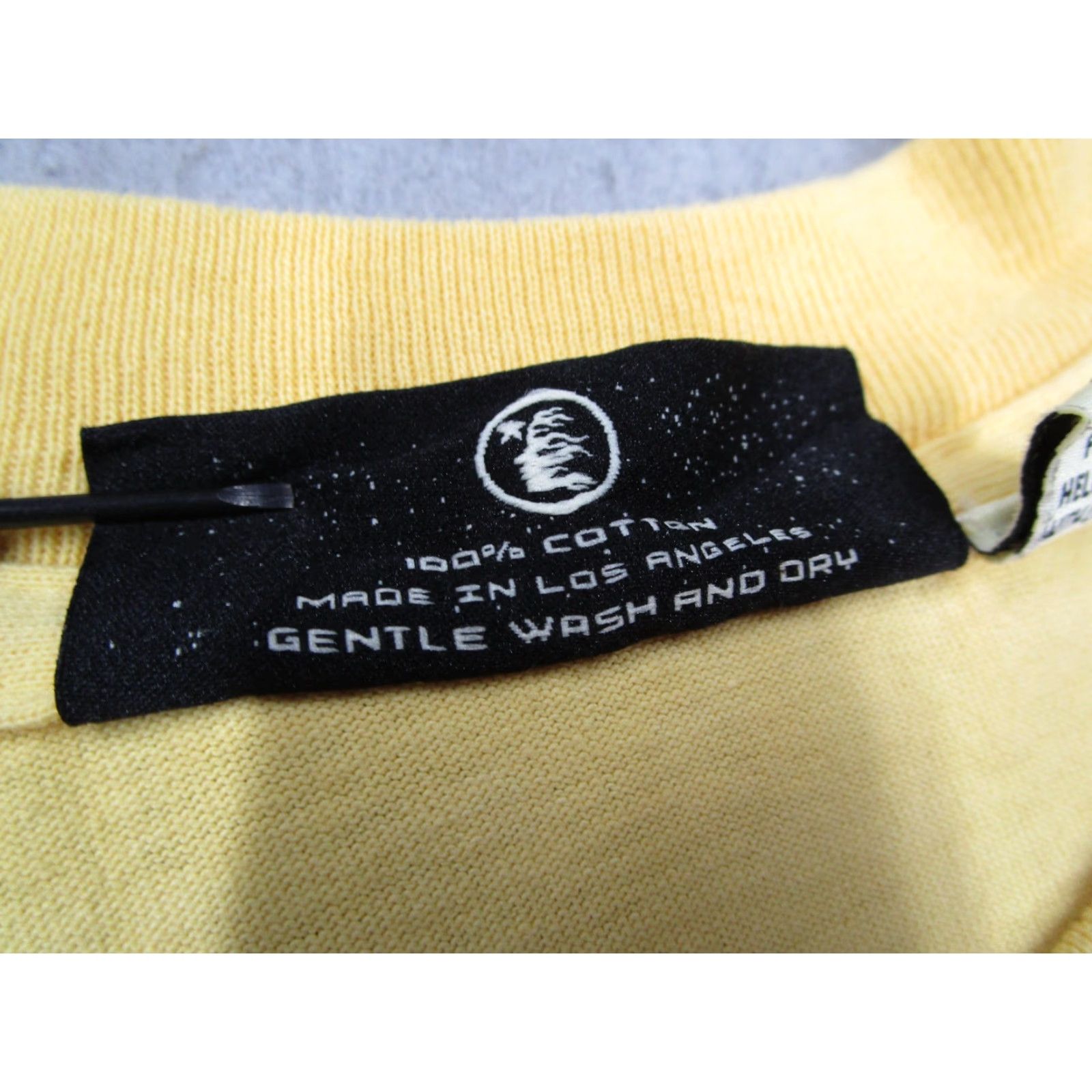 HELLSTAR Hellstar Shirt Mens Medium Yellow Sports Marathon Graphic Tee Streetwear Size US M / EU 48-50 / 2 - 4 Thumbnail