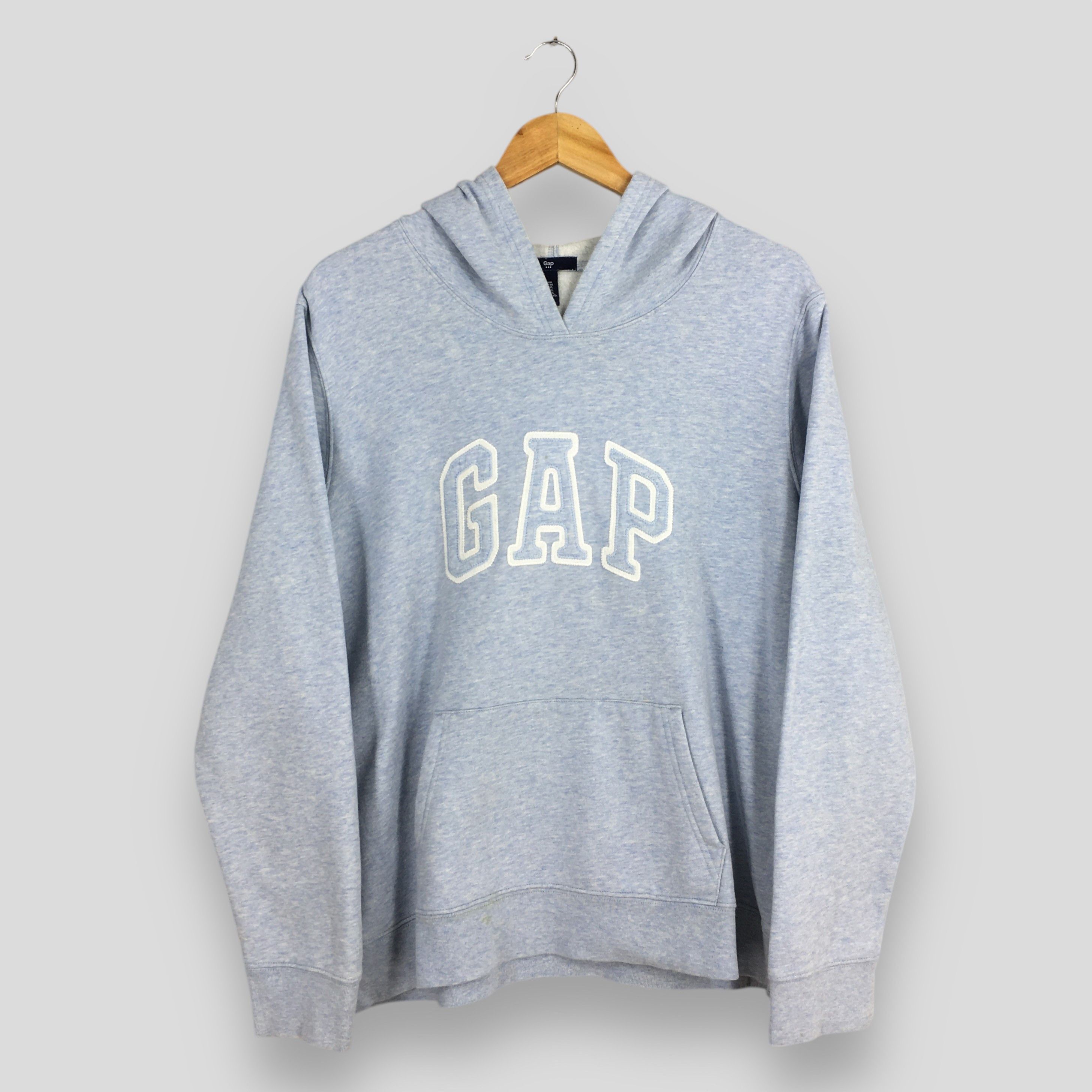 Gap Vintage Gap Jeans Usa Hoodie Blue Sweatshirt 2XLarge Size US XXL / EU 58 / 5 - 1 Thumbnail