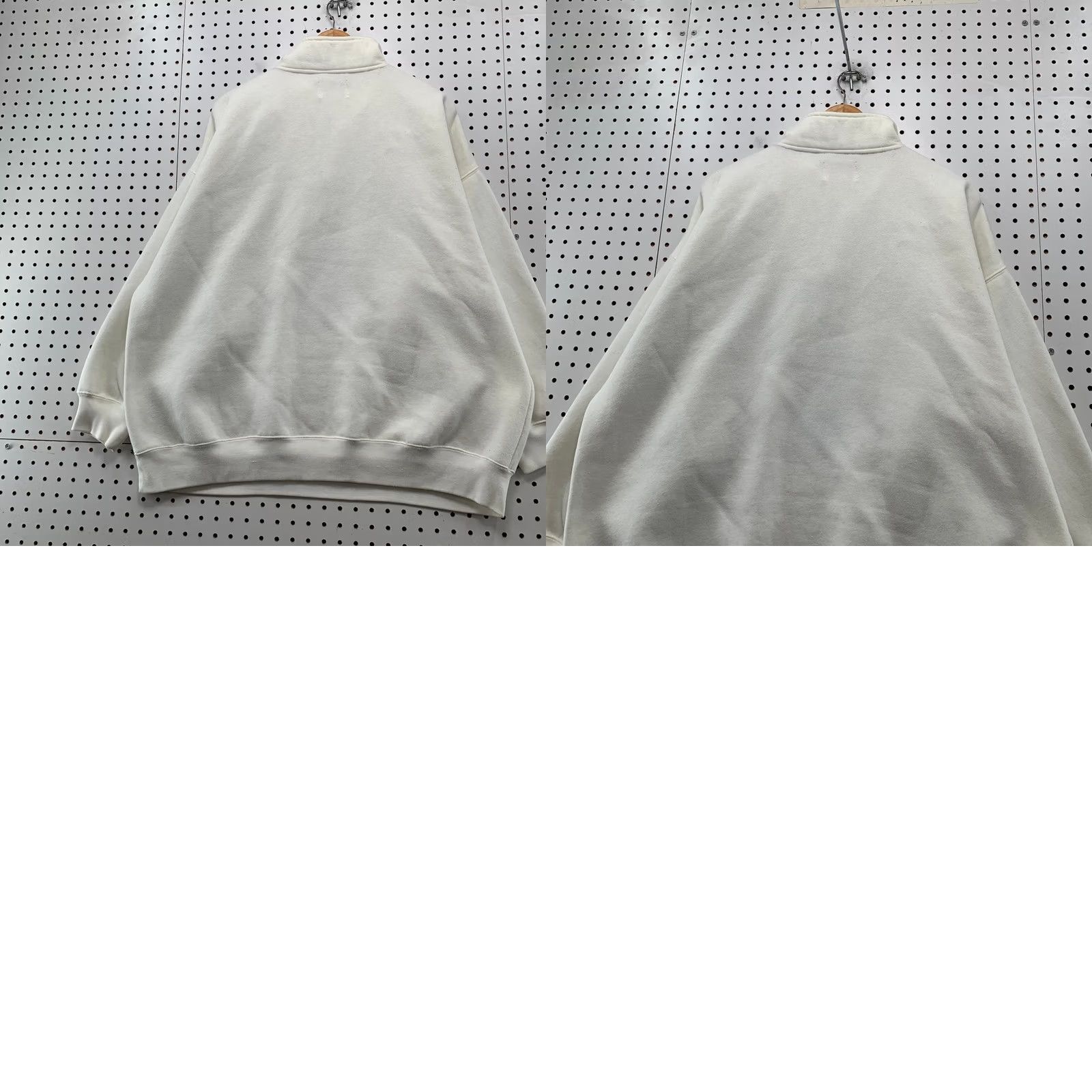 Express VINTAGE Express Sweatshirt Mens XL White Oversized 1/4 Zip Fleece Embroidered Size US XL / EU 56 / 4 - 9 Thumbnail