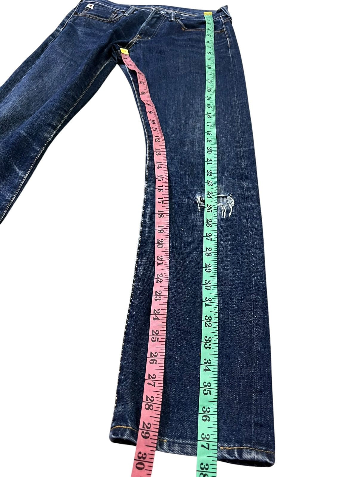 45rpm × If Six Was Nine × Le Grande Bleu (L.G.B.) Vintage 90’s Style 45rpm Distress Jeans Very Rare Size US 28 / EU 44 - 19 Thumbnail