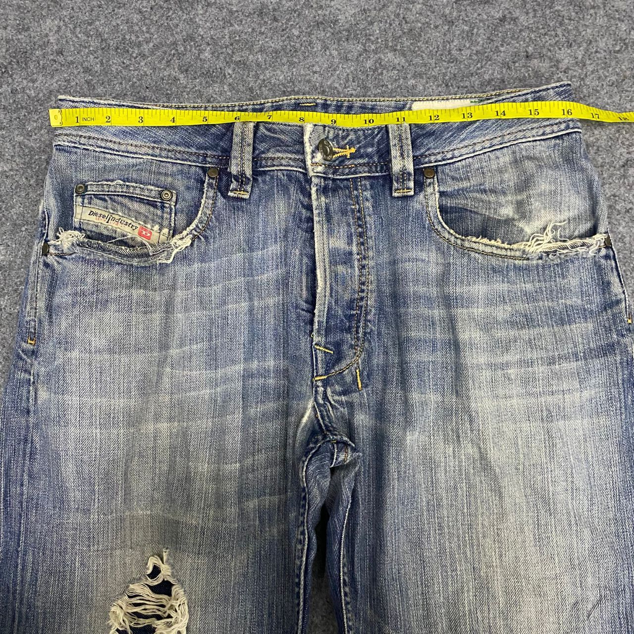 Diesel 💥Best Offer💥Vintage Diesel Industry Distressed Denim Size US 33 - 4 Thumbnail