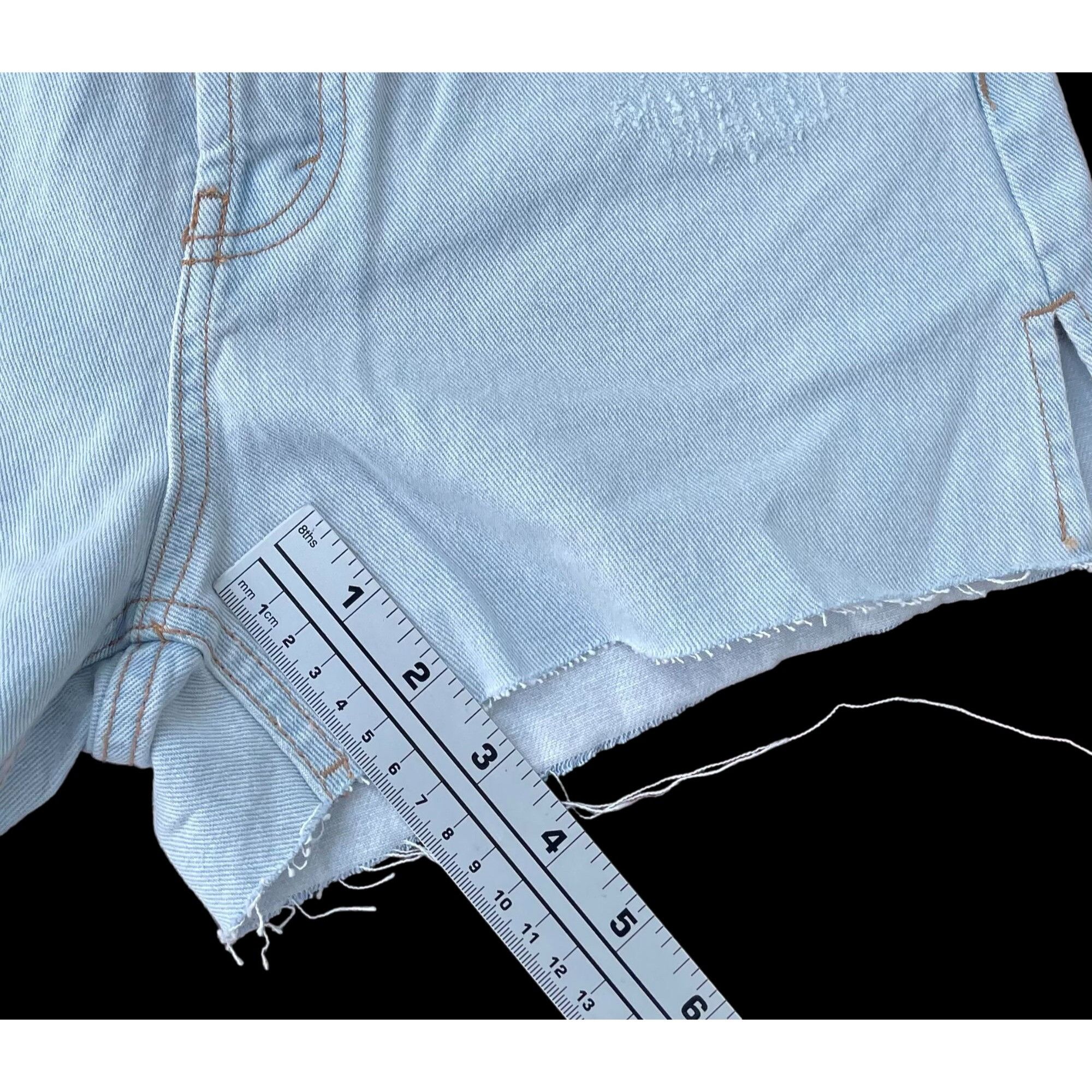 Other Wild Fable - Women's High-Rise Cutoff Short - Light Blue - 0 Size 24" / US 00 / IT 34 - 5 Thumbnail