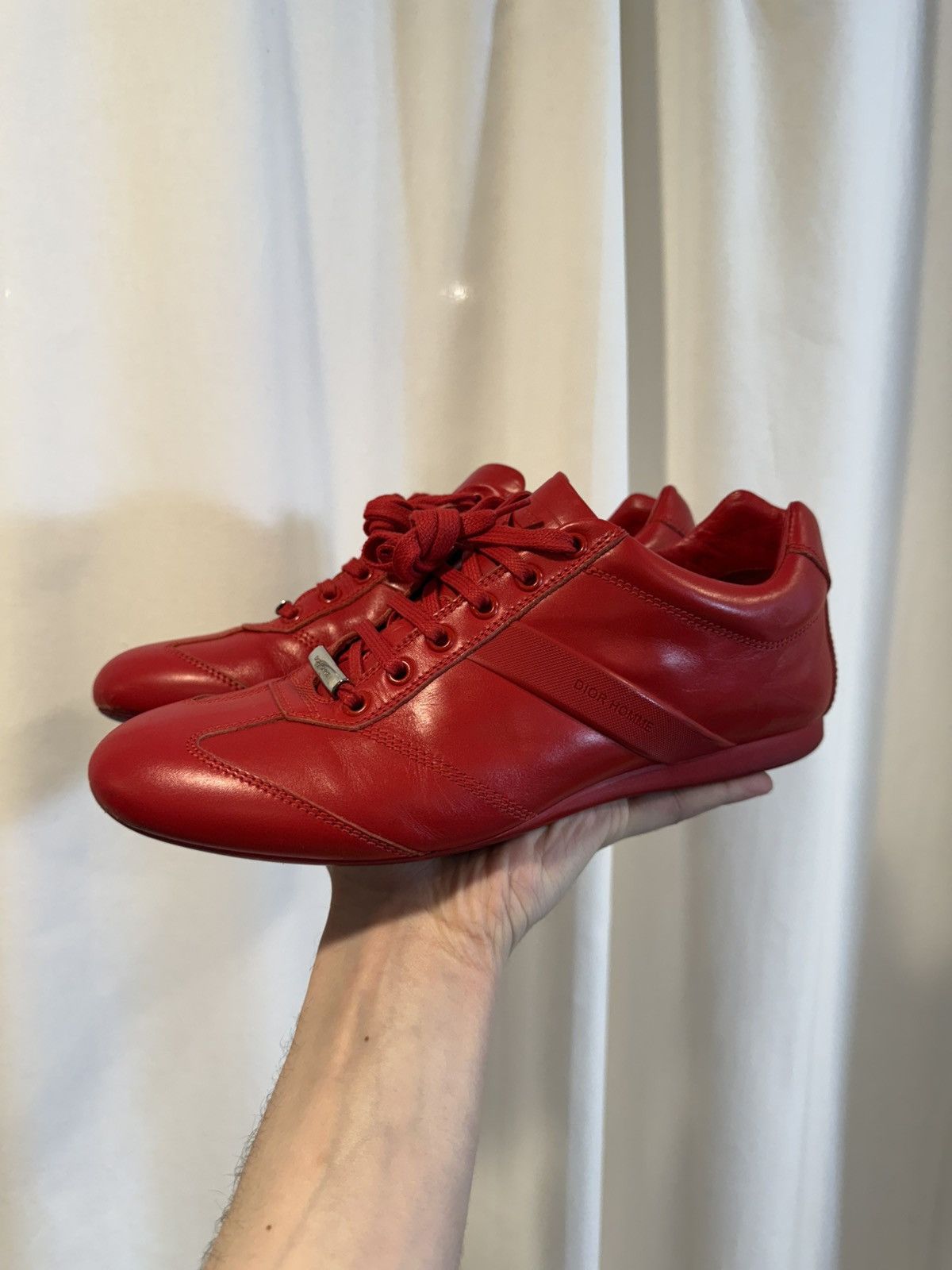 Dior Homme Autumn 2009 Calfskin Trainers in Red