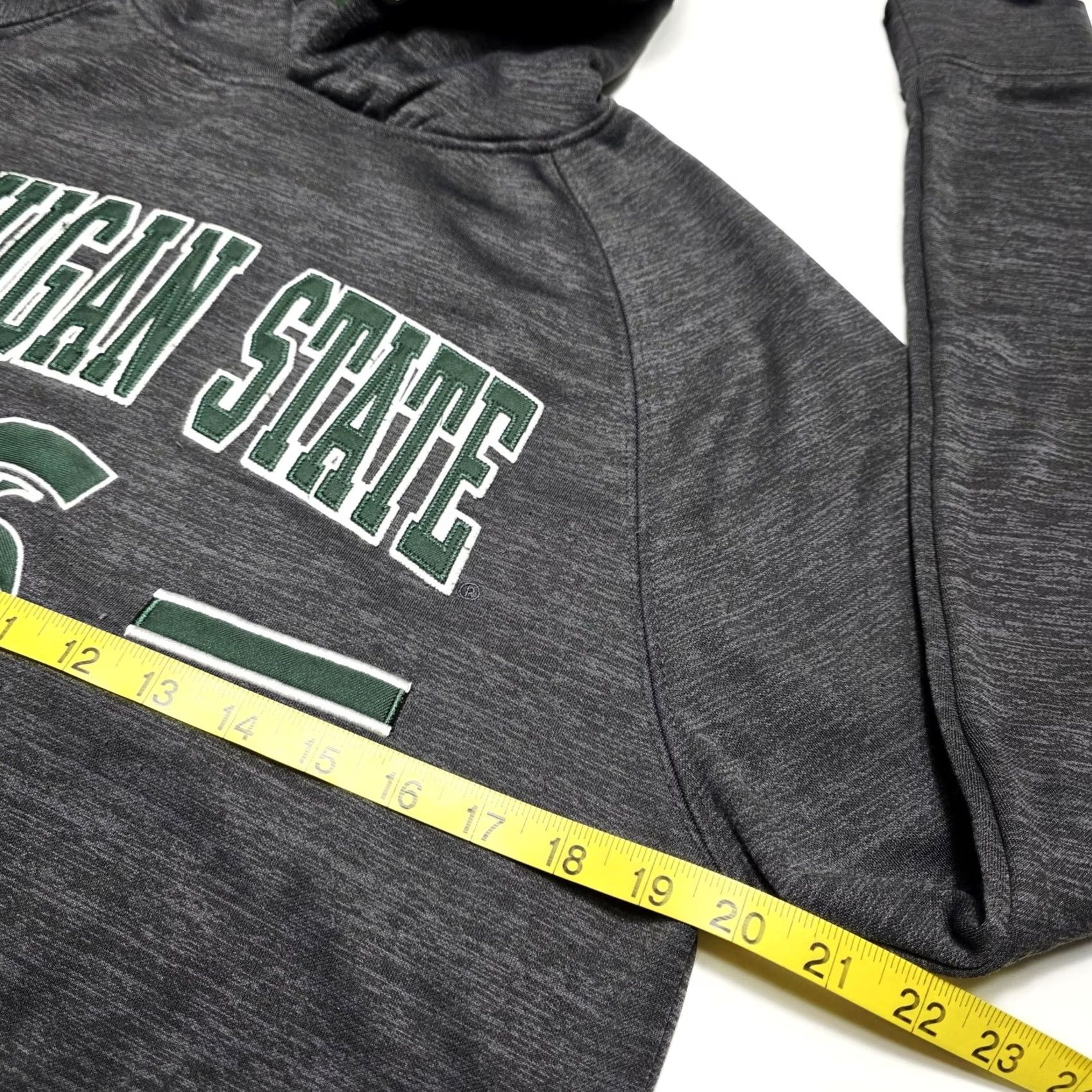 Vintage Colosseum Athletics Michigan State Spartans Men's Performance Hoodie Small Gray Long Sleeve Size US S / EU 44-46 / 1 - 8 Thumbnail