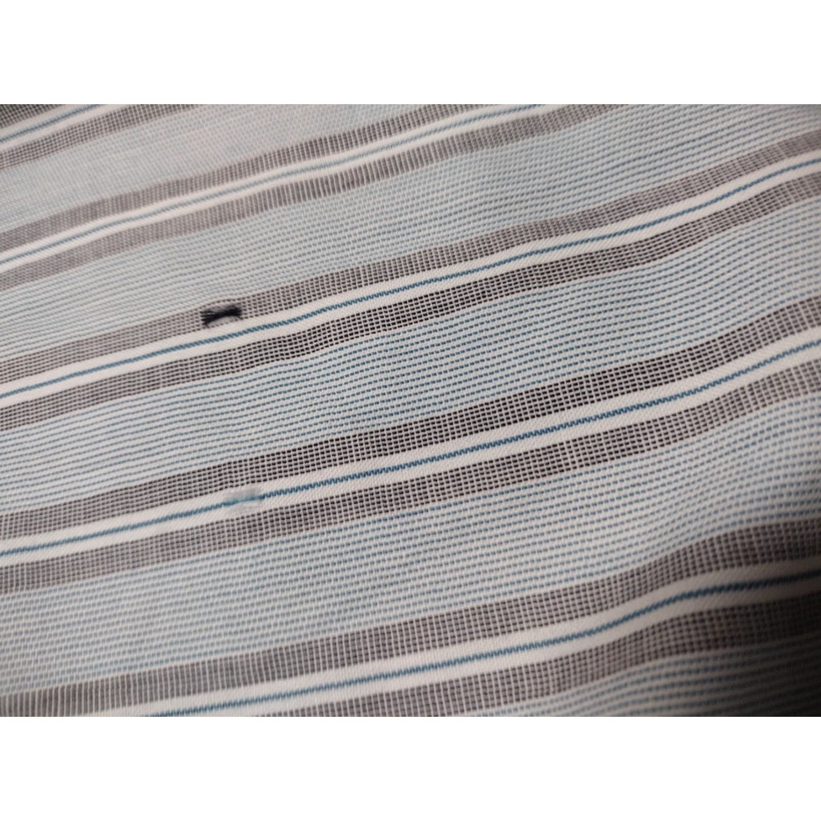 Vintage VINTAGE Panhandle Slim Shirt Mens XL 18 Pearl Snap Western Blue Striped Size US XL / EU 56 / 4 - 3 Thumbnail