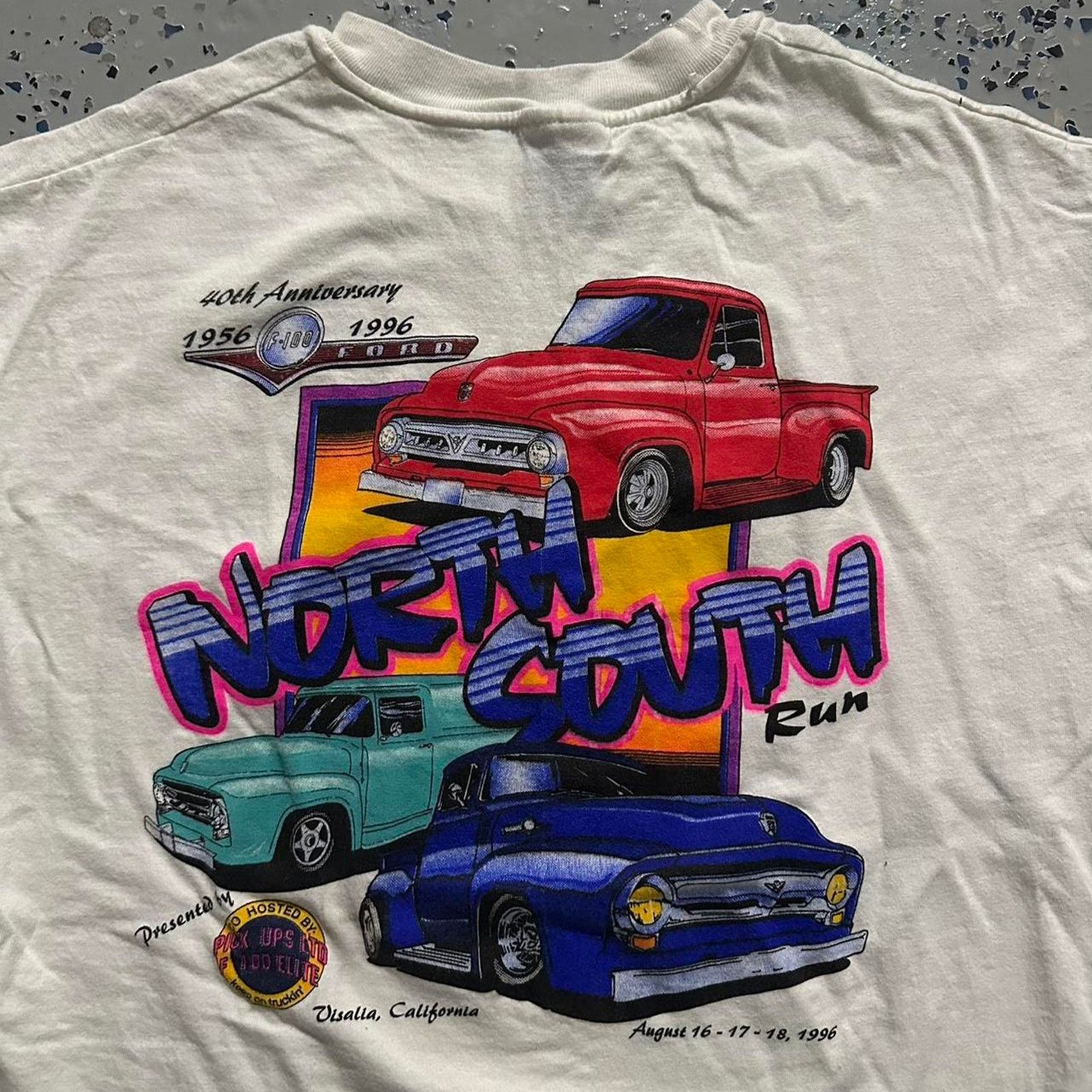 NASCAR 1996 North South Auto Car Run Tee Size US L / EU 52-54 / 3 - 2 Thumbnail