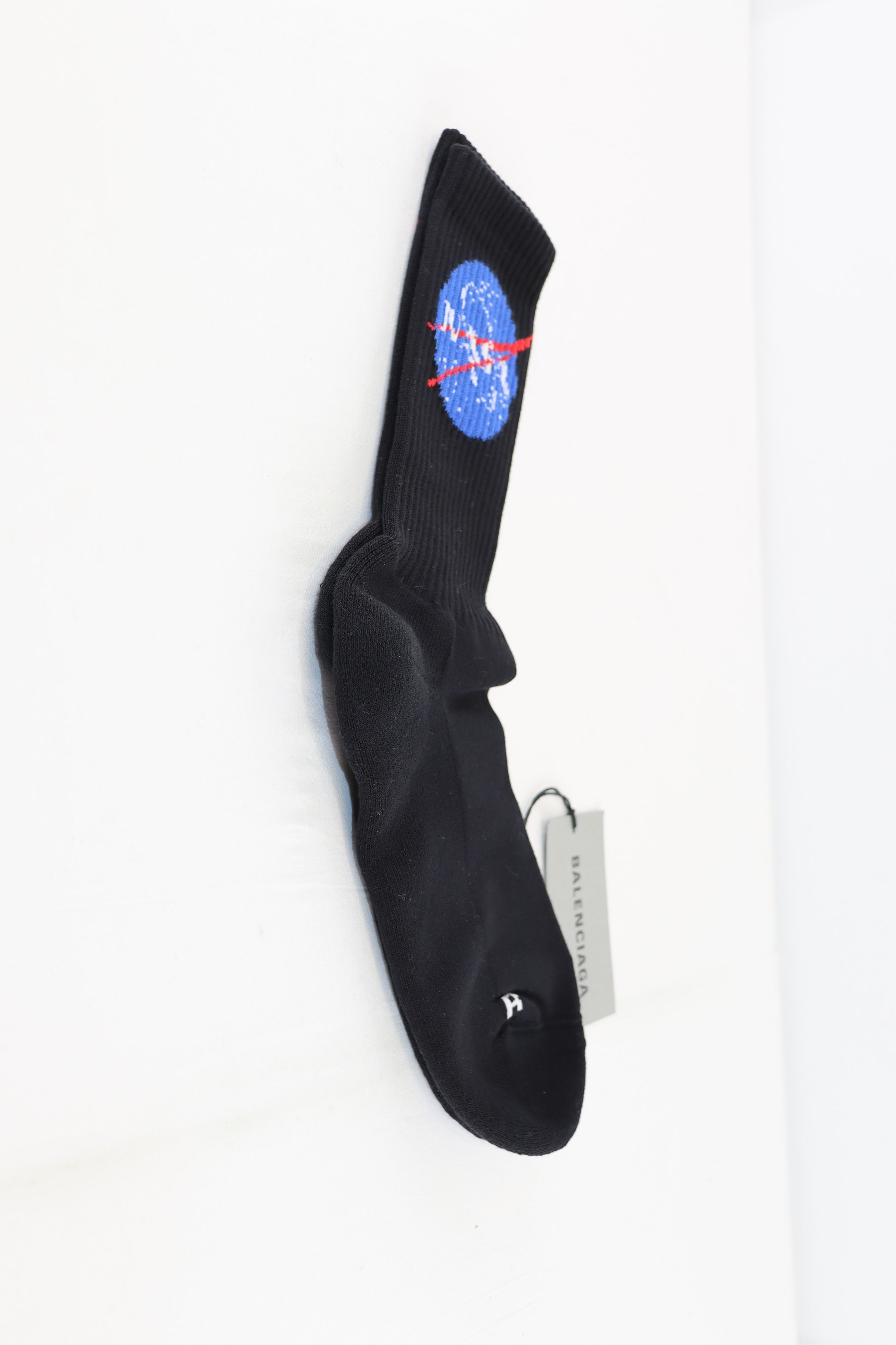 Balenciaga o1rshd1 Size: L / Cotton Socks Space Co Pa Ea in Black Size ONE SIZE - 2 Thumbnail