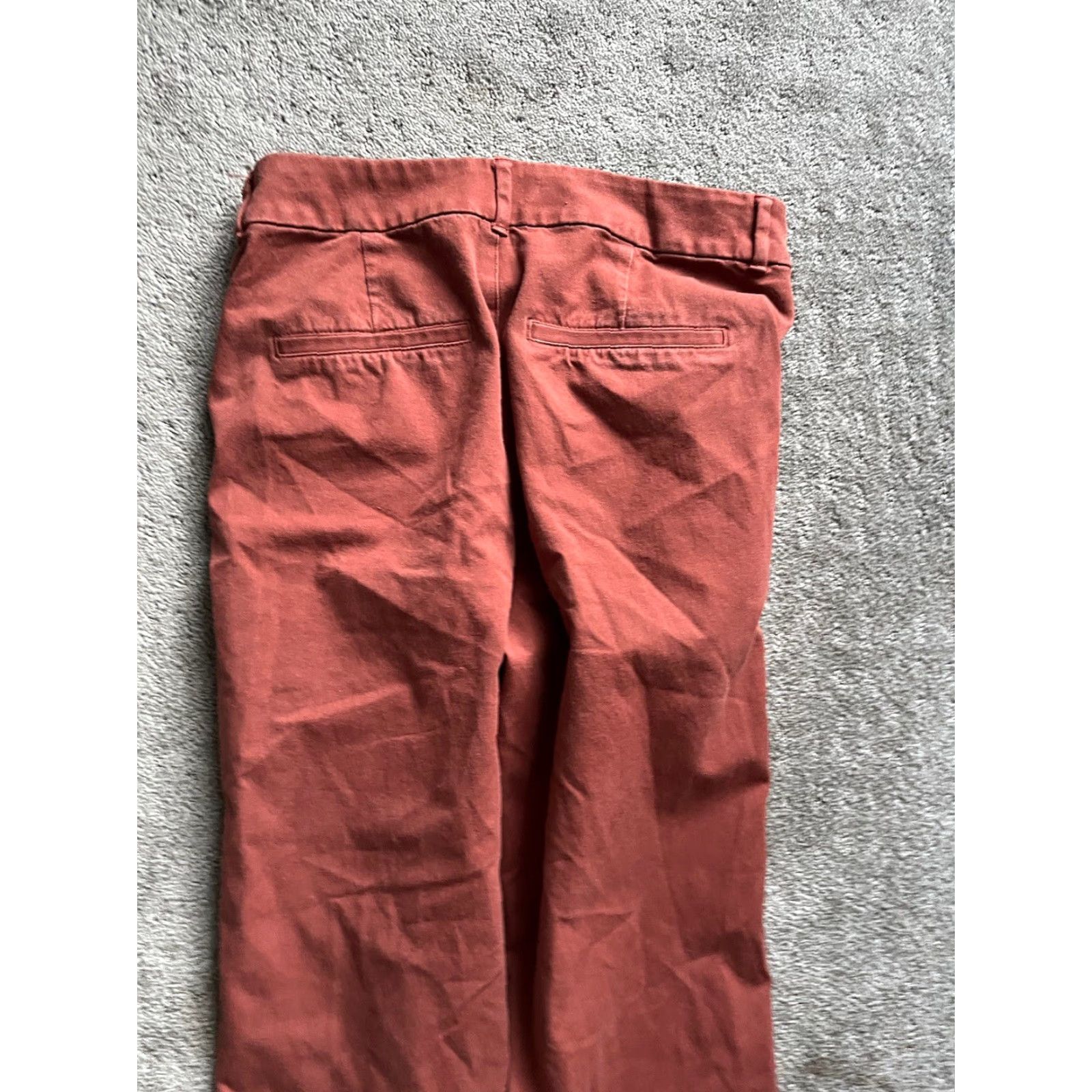 Old Navy VINTAGE Old Navy Brown Cotton Blend Ankle Pants Women Size 4 Slim Crop Pockets Size 27" / US 4 / IT 40 - 4 Thumbnail