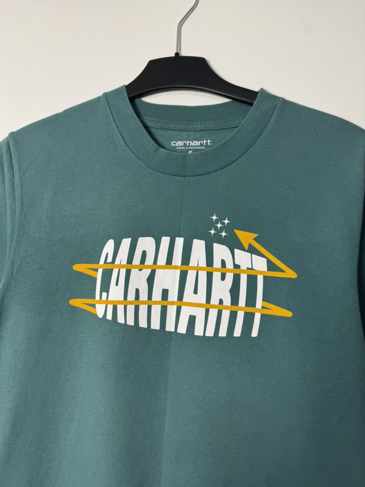 Carhartt Wip Carhartt WIP Star Script Logo T Shirt Teal Streetwear Y2K Size US S / EU 44-46 / 1 - 3 Thumbnail
