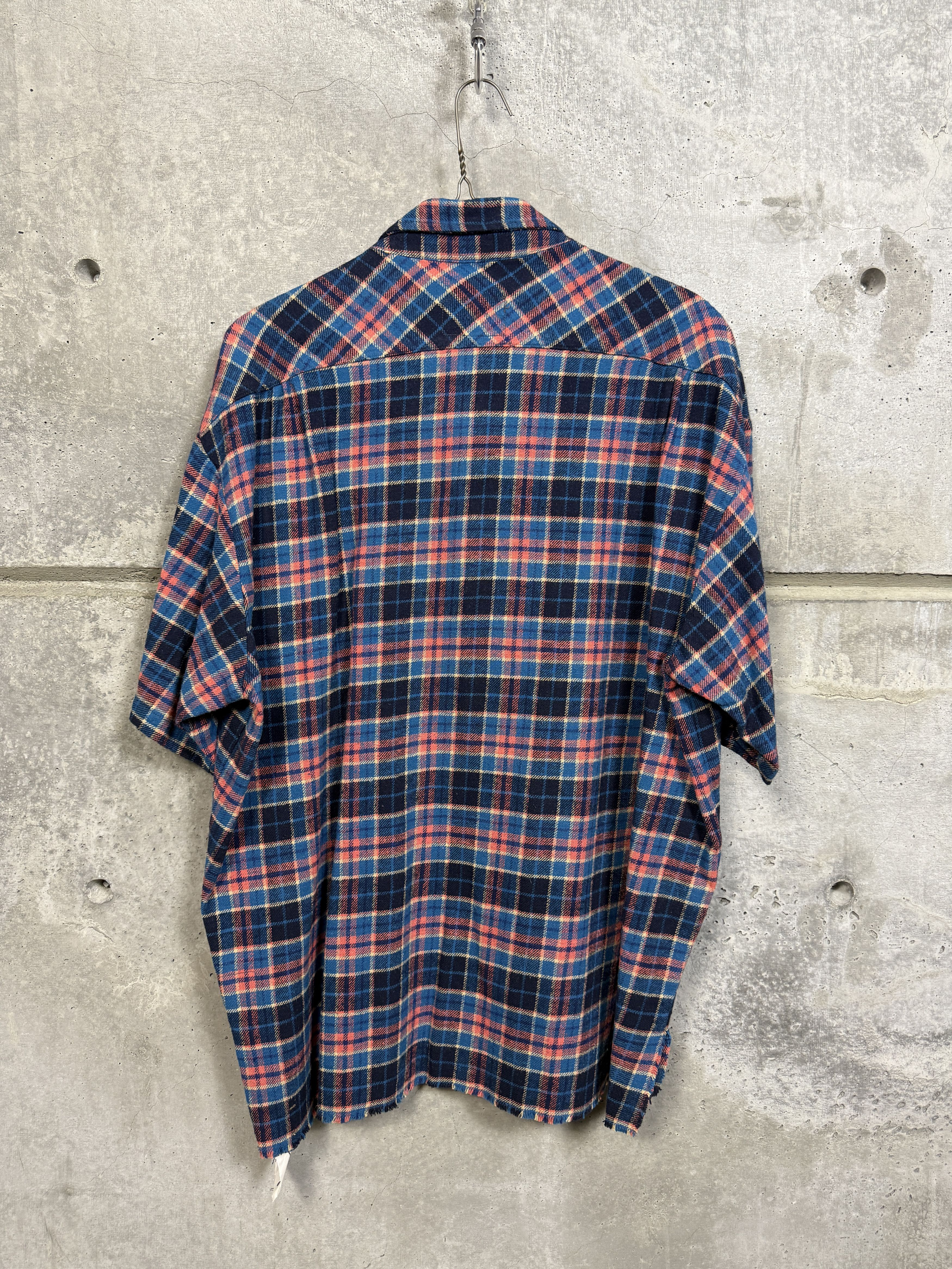 Greg Lauren $795 Greg Lauren Plaid Short Sleeve Shirt Size US XL / EU 56 / 4 - 5 Thumbnail