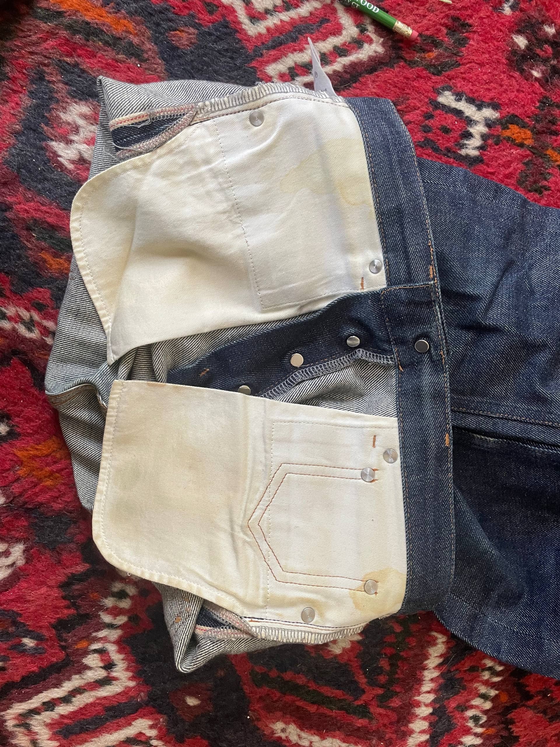 A.P.C. APC Petit New Standard 27 x 31 Raw Dark Blue Denim Raw Jeans Size US 27 - 9 Thumbnail