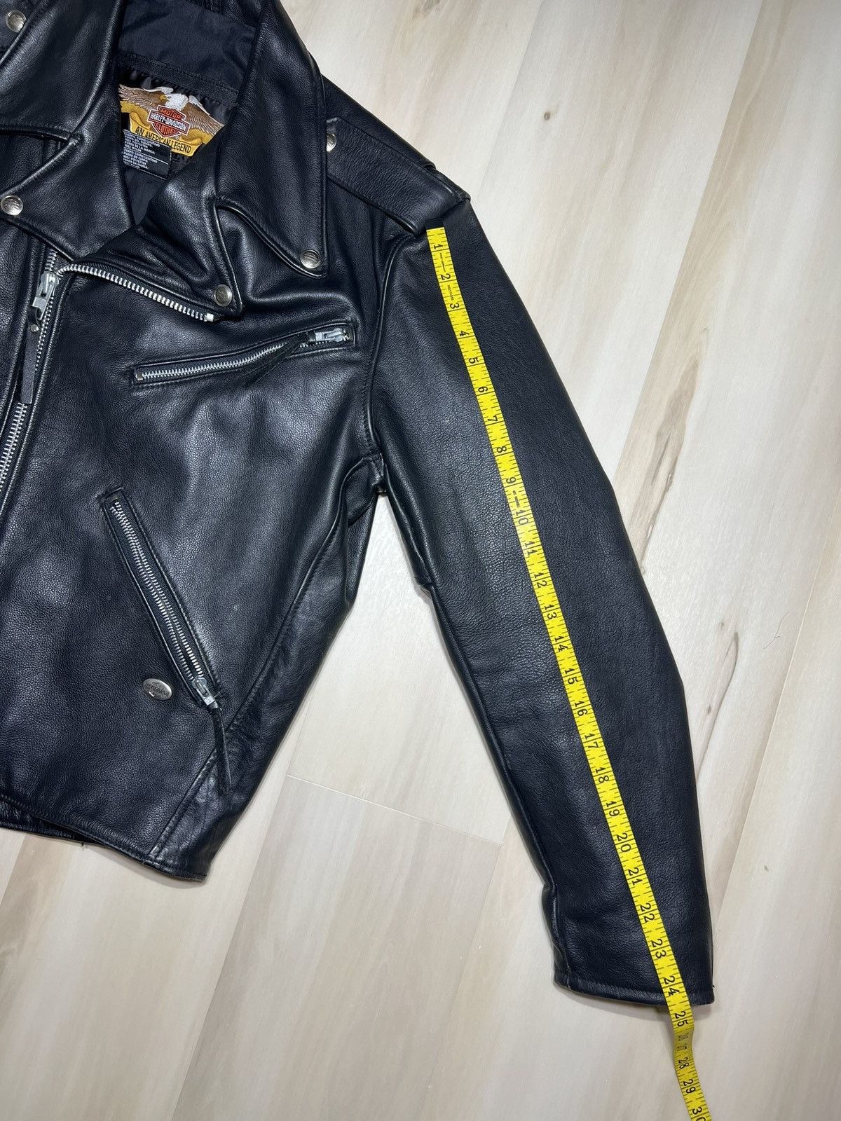Harley Davidson Vintage Harley Davidson Perfecto Leather Jacket Black Sz Med Size US M / EU 48-50 / 2 - 8 Thumbnail