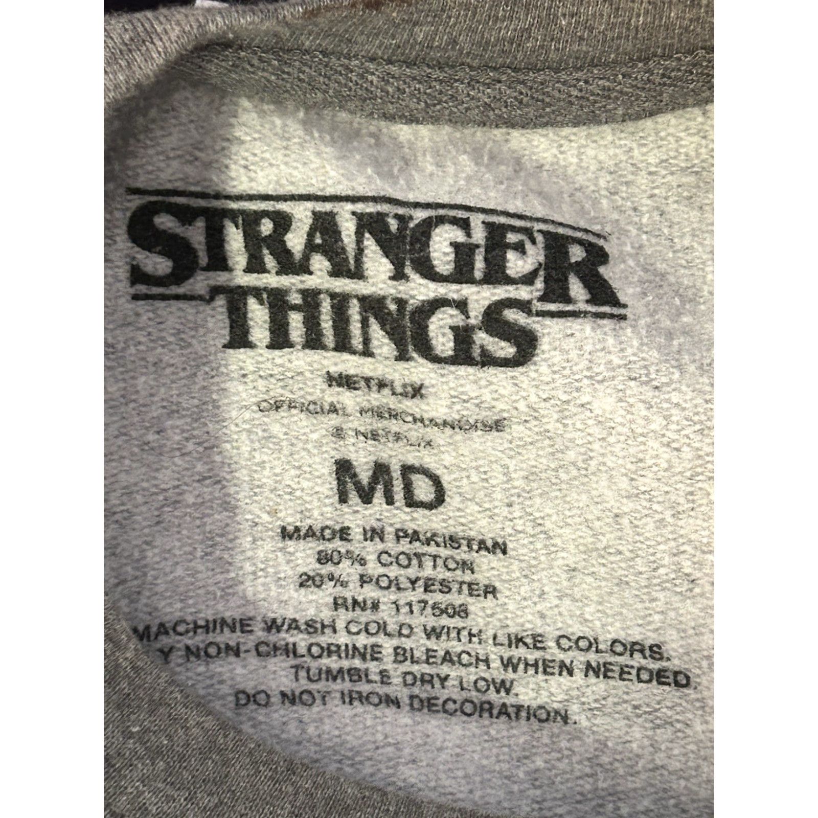 Jerzees Stranger Things Hawkins Physical Ed Crew Neck Long Sleeve Gray M Unisex Adults Sweater Jerzees Pullover Crew Neck Shirtless? Size US M / EU 48-50 / 2 - 3 Thumbnail