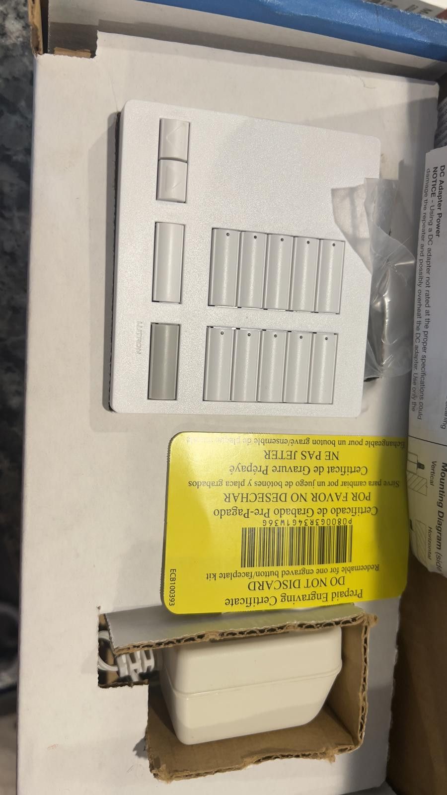 Other Lutron RadioRA 2 RR-110RL-SW Wall Control System Size ONE SIZE - 2 Thumbnail
