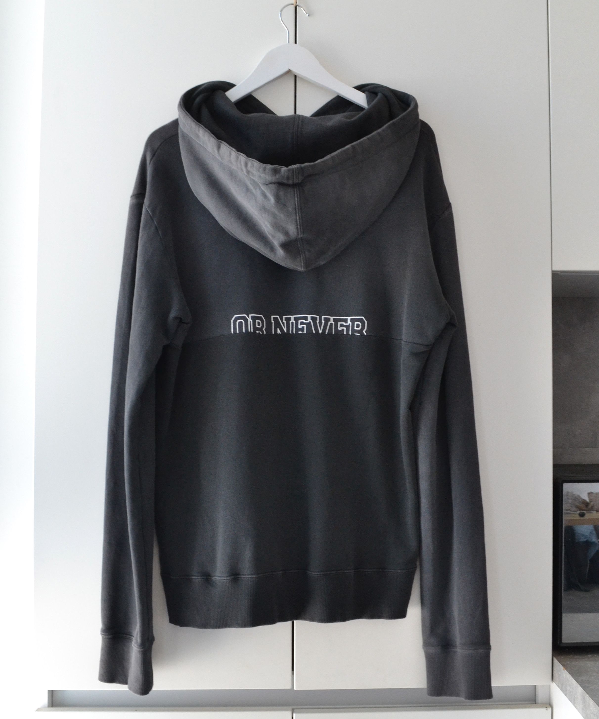 Saint Laurent Paris SAINT LAURENT Hoodie Sweater Print White Oversize Gray Size US M / EU 48-50 / 2 - 6 Thumbnail