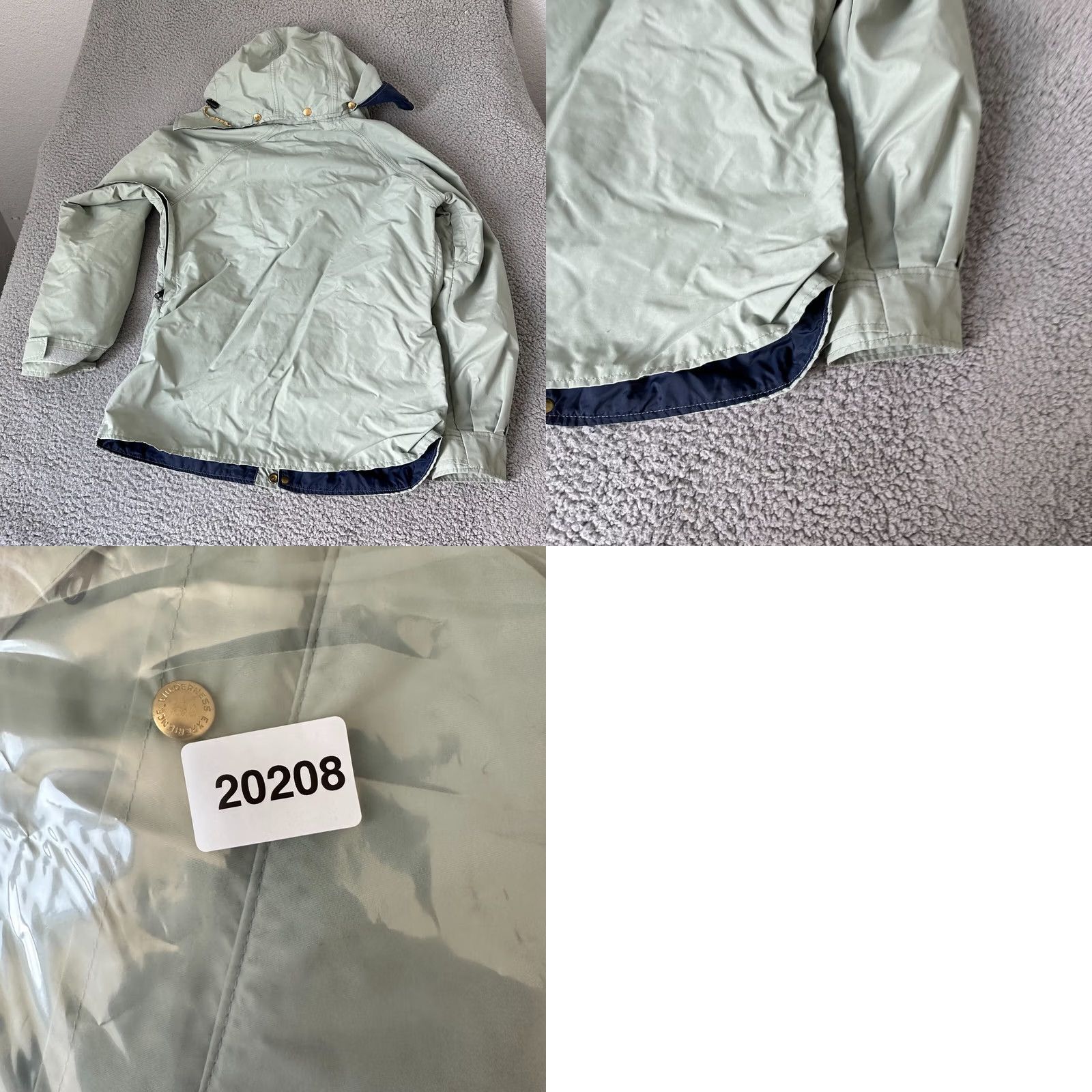 Vintage VINTAGE Gore Tex Hooded Lined Windbreaker Jacket Womens Gray 90s Full Zip Size L Size L / US 10 / IT 46 - 9 Thumbnail