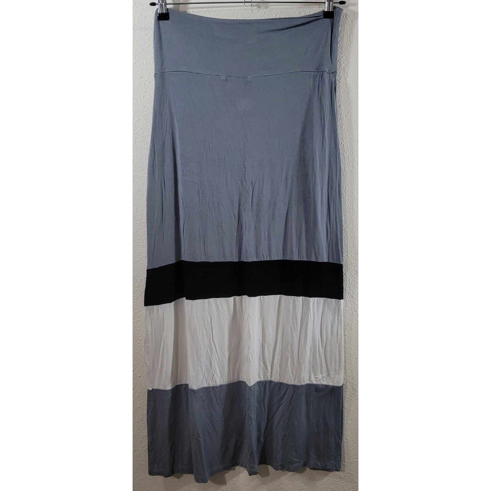 Other Design History Gray Black White Colorbloc Maxi Skirt Missy L Size 30" / US 8 / IT 44 - 2 Thumbnail