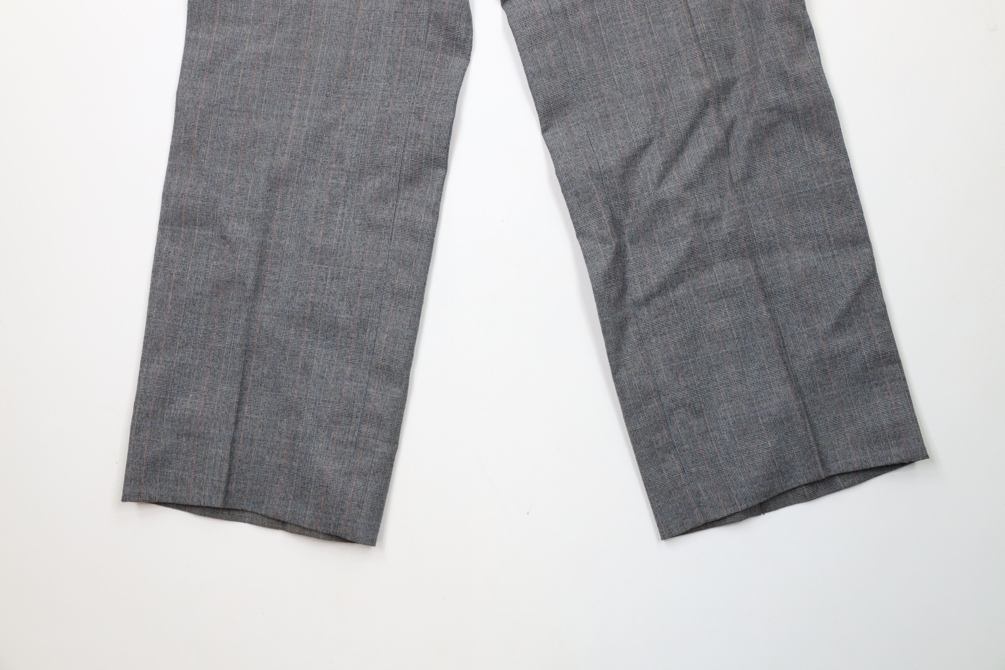 Vintage Vintage 70s Streetwear Wool Blend Wide Leg Chino Pants USA Size US 32 / EU 48 - 4 Thumbnail