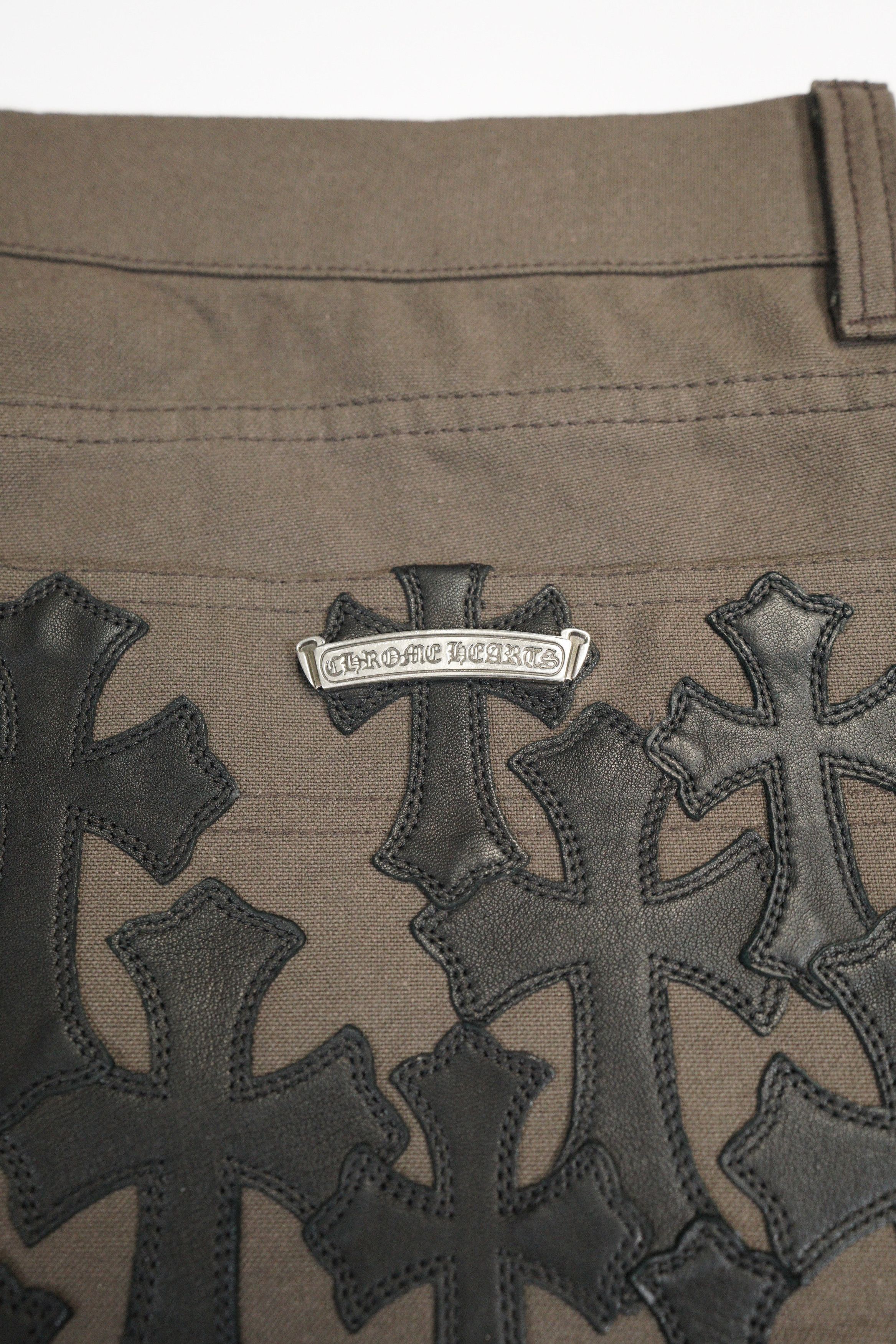 Chrome Hearts Chrome Hearts Brown Patch Work Pants - 40 Size US 40 / EU 56 - 4 Thumbnail