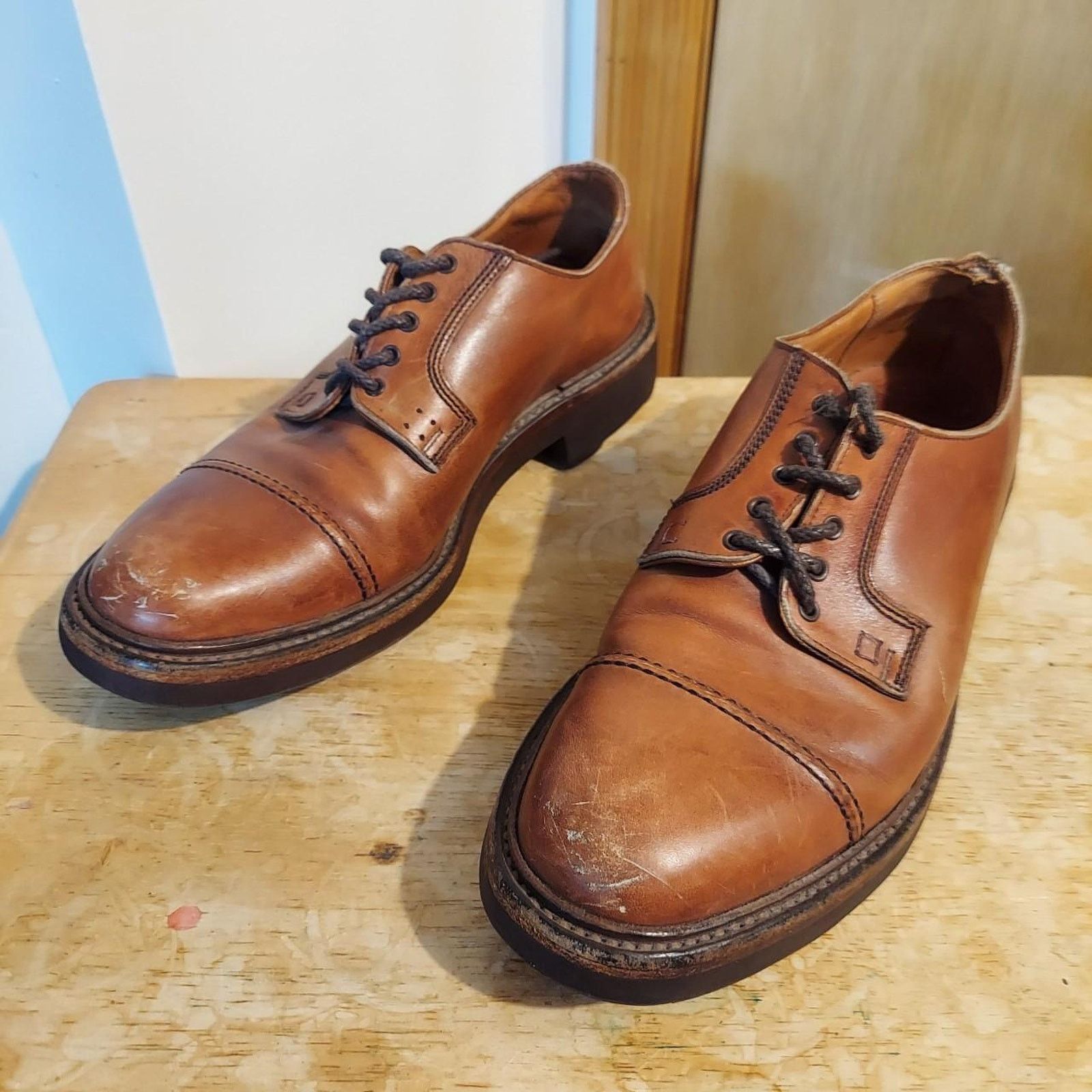Polo Ralph Lauren 94% Ridgeway Men's US 8 D Leather Oxfords