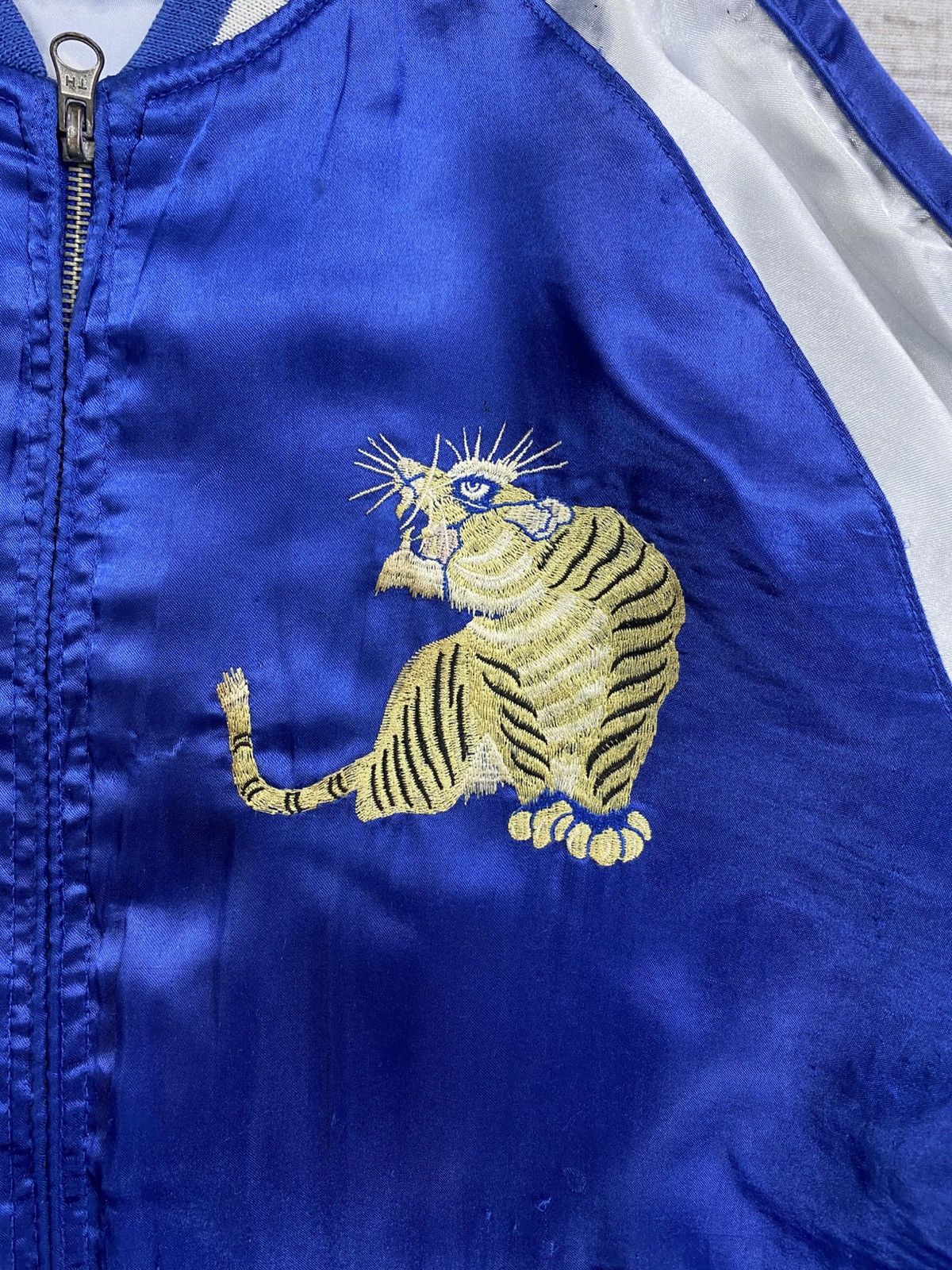 Japanese Brand × Vintage Vtg Open Dich Japan Dragon X Tiger Embroidery Sukajan Jacket Size US M / EU 48-50 / 2 - 8 Thumbnail