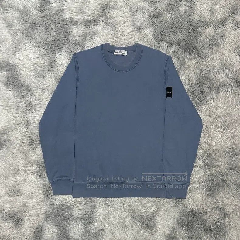 Stone Island Stone Island Round Neck Sweatshirt, Basic Sweatshirt, Haze Size US M / EU 48-50 / 2 - 1 Thumbnail