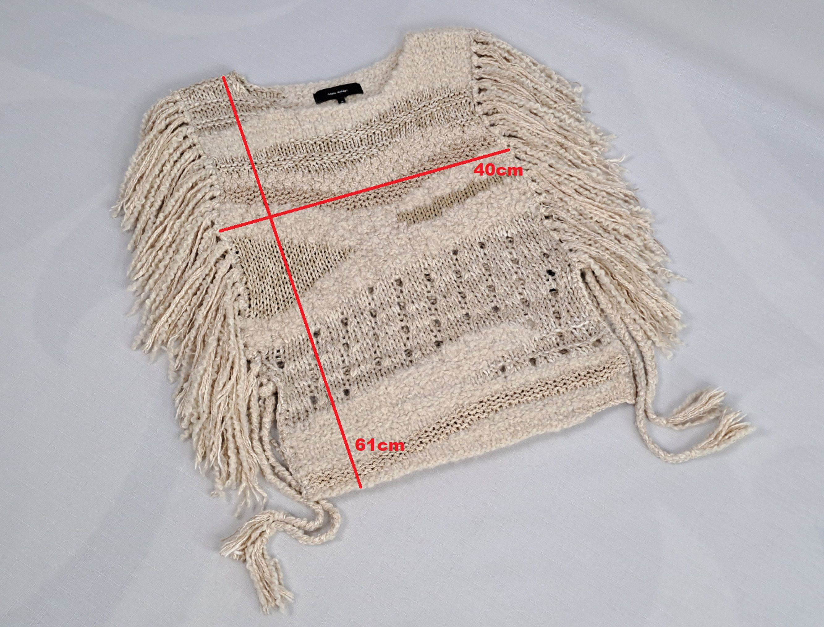 Isabel Marant Isabel Marant Peyton fringe multi knit poncho. Size 38 Size M / US 6-8 / IT 42-44 - 5 Thumbnail