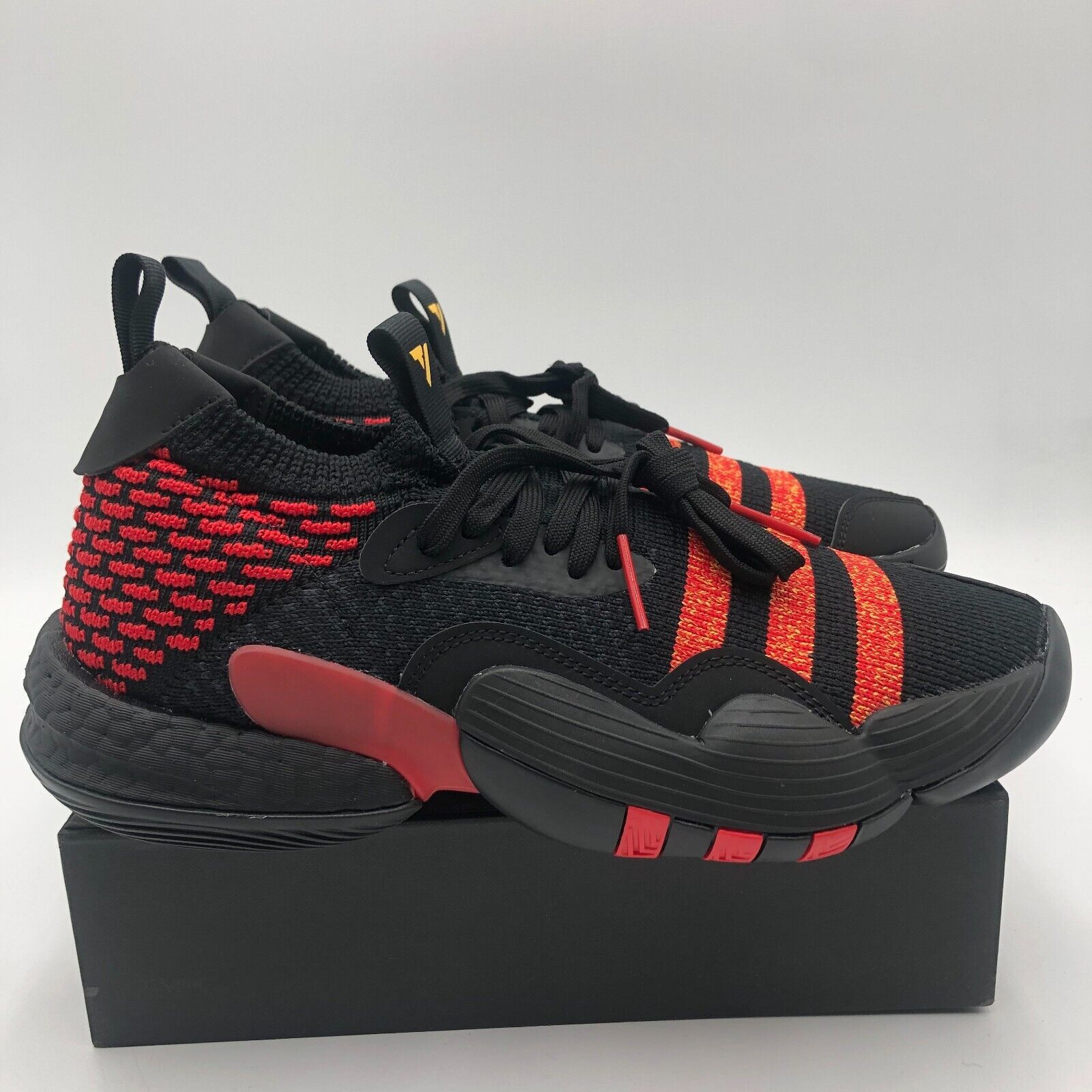 Adidas Adidas Trae Young 2 Men's Size 8 Hawks Black Red Size US 8 / EU 41 - 6 Thumbnail