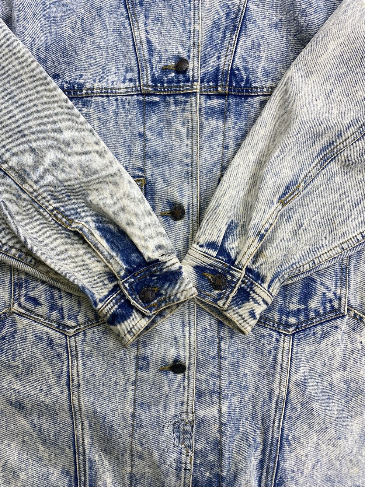 Japanese Brand × Jordache × Vintage Vintage 90s Jordache Asid Wash Trucker Denim Jacket Size US L / EU 52-54 / 3 - 10 Thumbnail